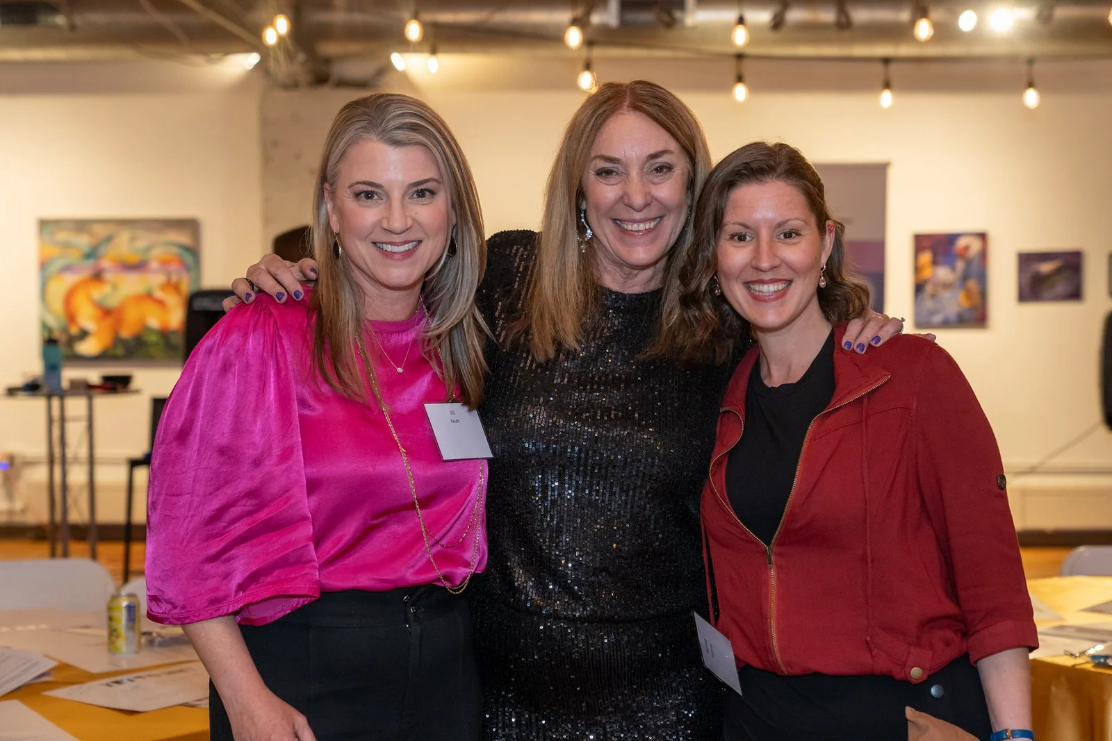 Jess with two female founders