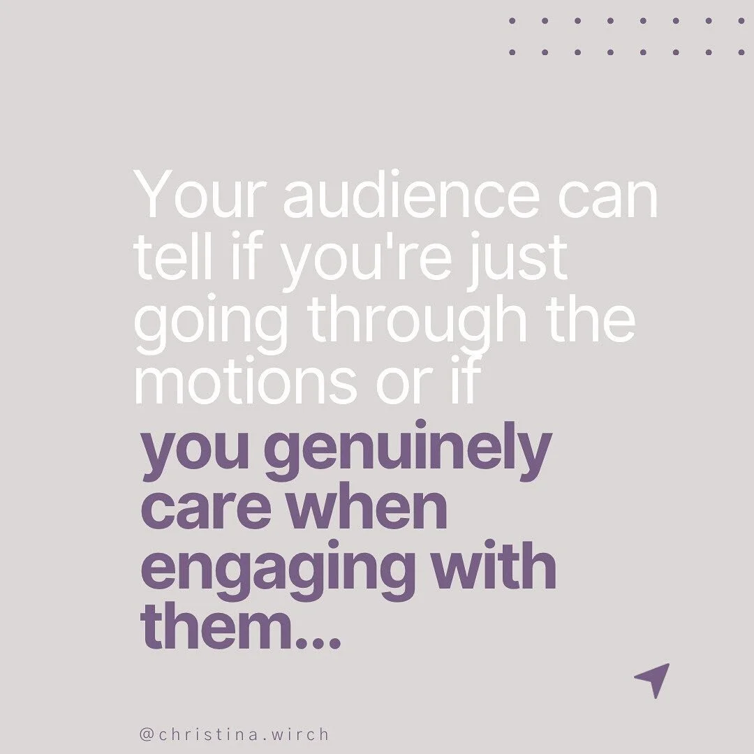 &ldquo;I get ghosted in the DM all the time&rdquo; &ldquo;My convos don&rsquo;t seem to go beyond the surface level or lead to paying clients&rdquo;
⠀⠀⠀⠀⠀⠀⠀⠀⠀
Let&rsquo;s chat 👇🏻
⠀⠀⠀⠀⠀⠀⠀⠀⠀
❗️Your audience can tell whether you are just going through