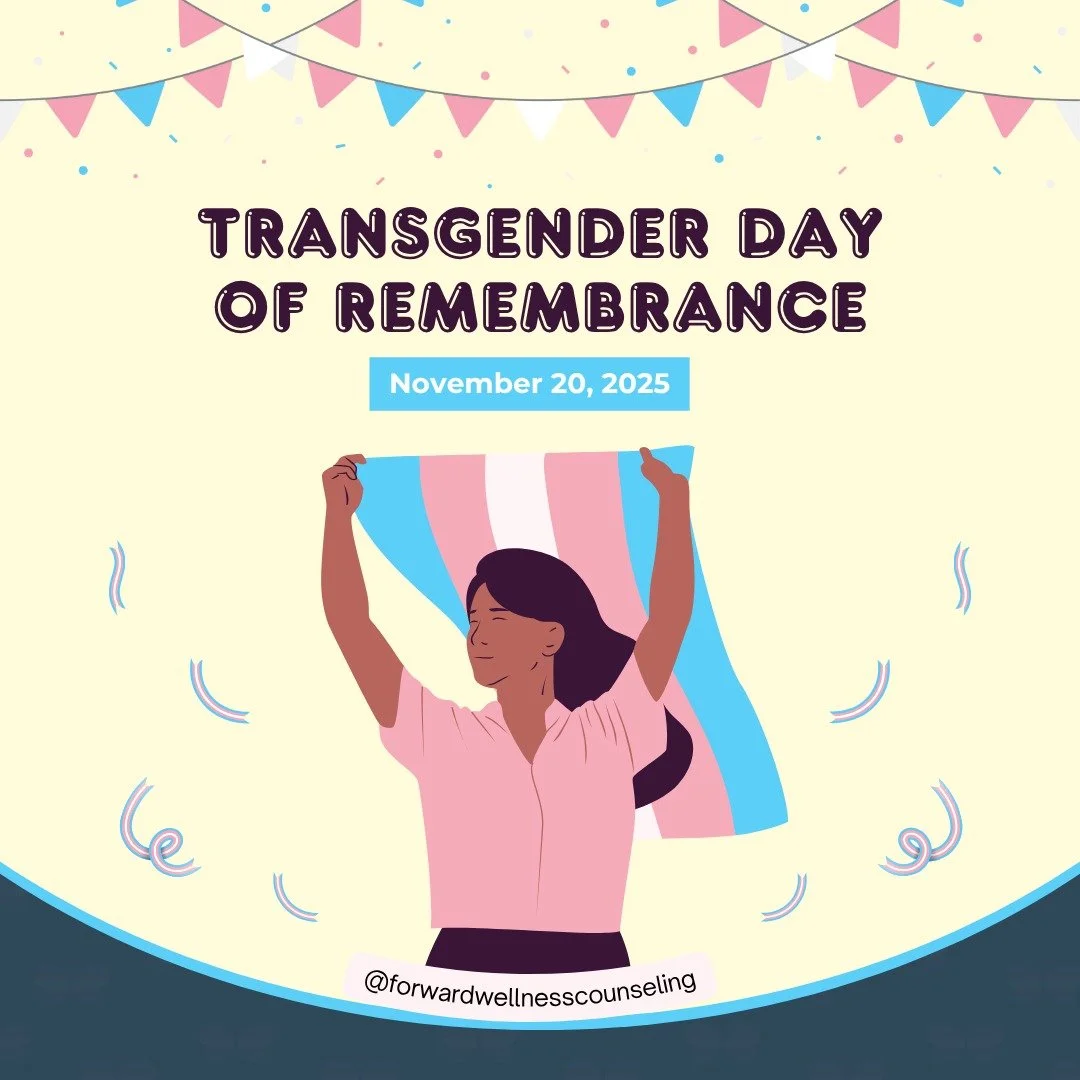 Today we honor the lives of transgender individuals who were taken too soon.
We stand in remembrance, compassion, and commitment to creating safer, more affirming communities for all. 💛
#TransDayOfRemembrance #TDOR #ForwardWellness