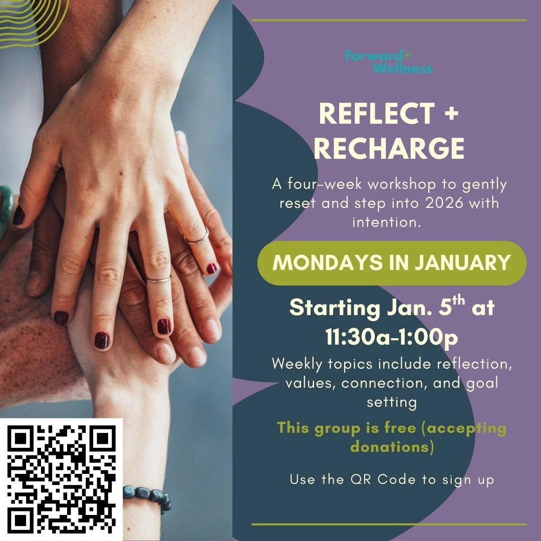 If 2025 felt long&hellip; you&rsquo;re not alone. This virtual January workshop offers space to reflect, reconnect, and create sustainable shifts together.

#ReflectAndRecharge #ForwardWellness #MentalHealthSupport #TherapyCommunity #IntentionalLivin