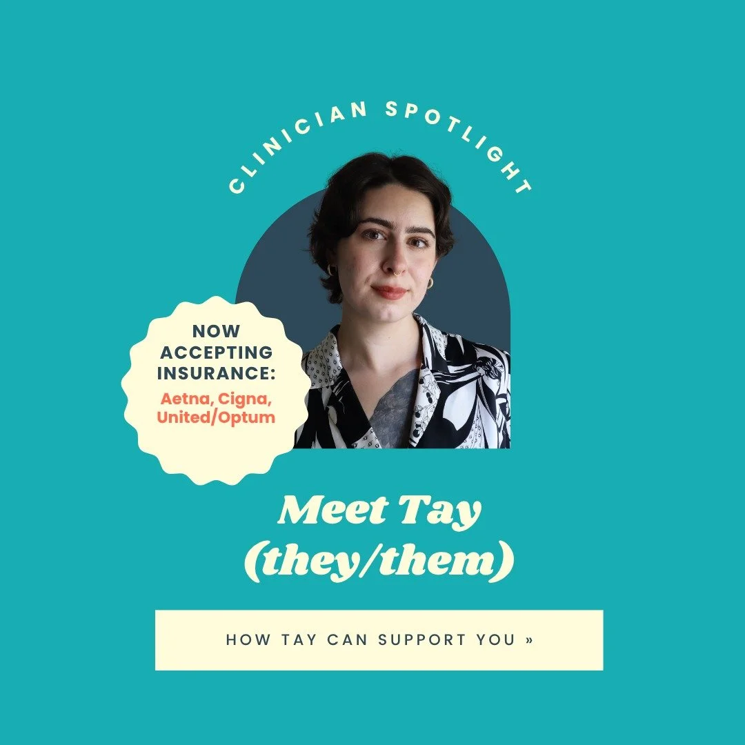 ✨ Meet Tay (they/them)! ✨

We're excited to introduce Tay as one of the newest members of our clinical team!

Tay brings an empathetic, reflective, and evidence-based approach to therapy, creating a space where clients can explore their identities, b