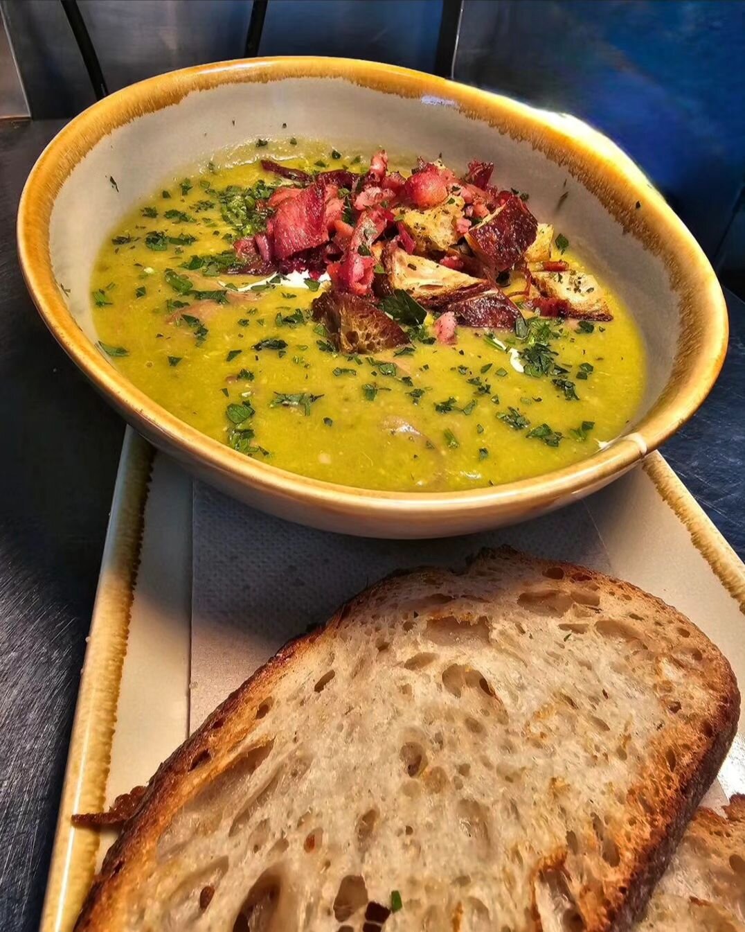 As we head into our cooler months, we're introducing our winter soups 🍲 Starting with the amazing Pea &amp; Ham Soup Available Now @smithslndairy 😍

#smithslndairy #Wongawilli #cafe #Illawarra #stayawhilemountainside #winterwarmer #soups #hamandpea