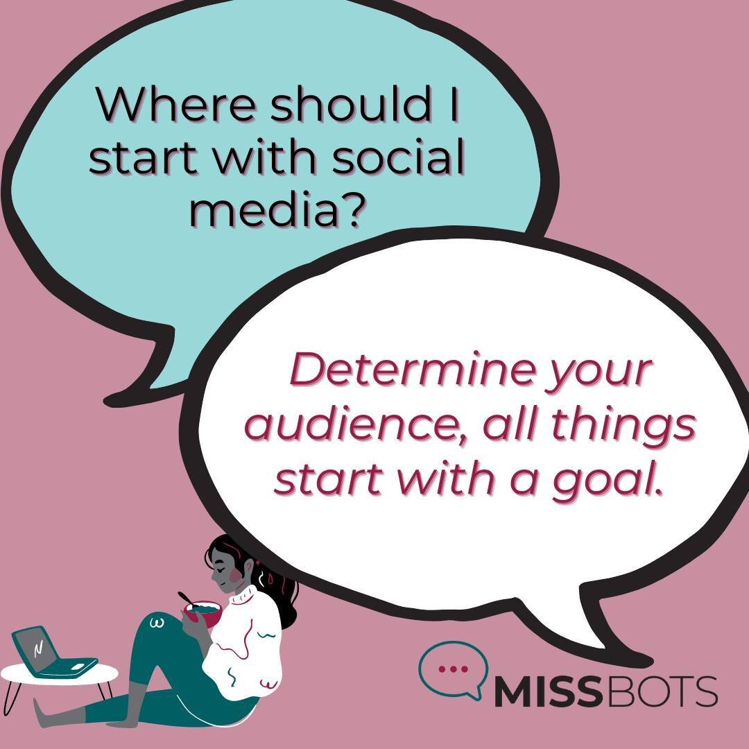 Where should you start when it comes to social media and business? #missbots #socialmediamarketing #socialmediamarketingtips #digitalmarketing #contentmarketingtips