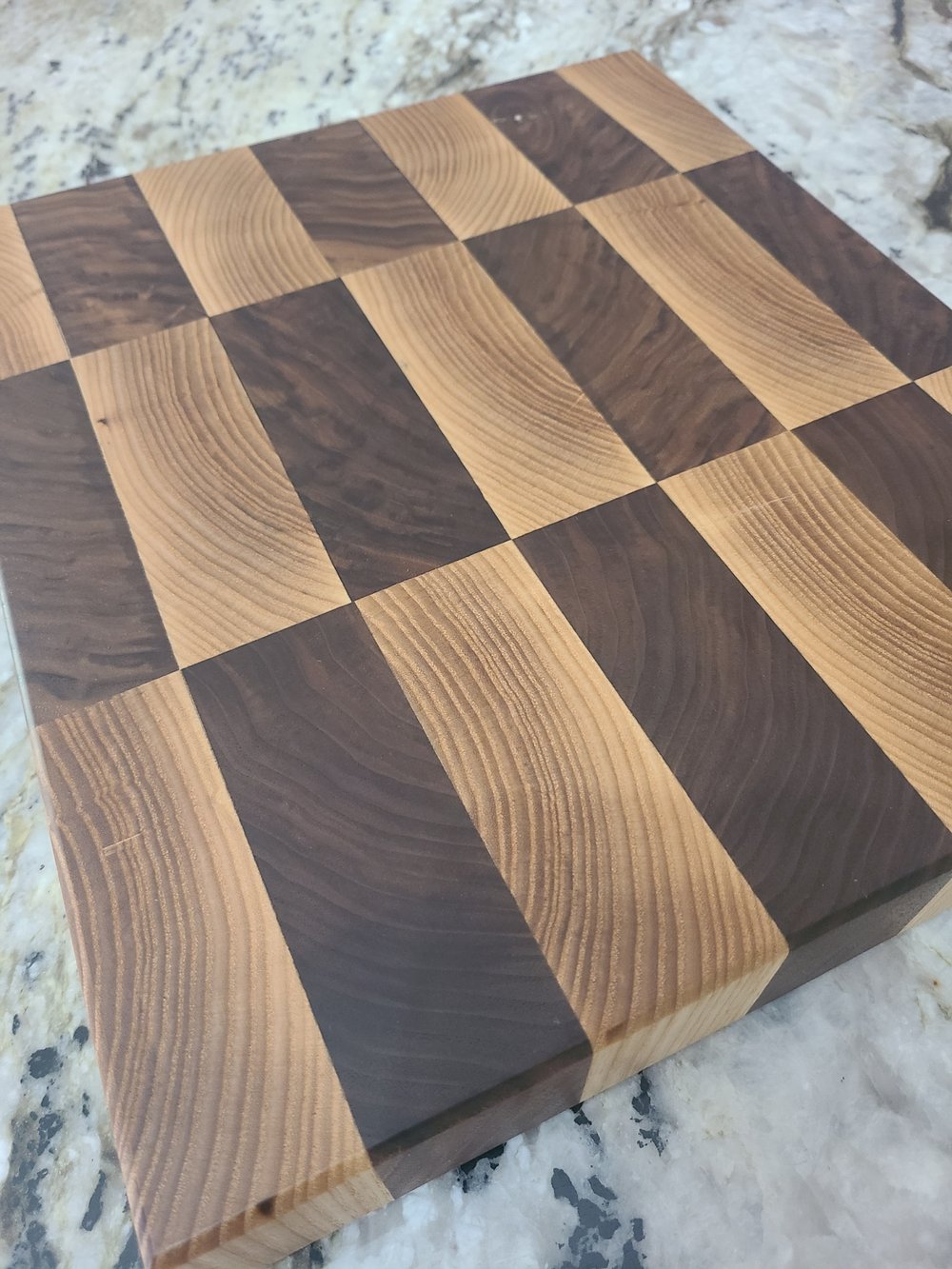 Wood Wood Cutting Board with Walnut and White Ash