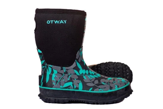Otway-Womens-Stroller-Mid-Leaves-Boot-Teal-Green.webp