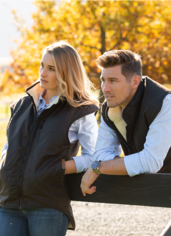 Styx Mill Oilskin Vest - Shearling Lined