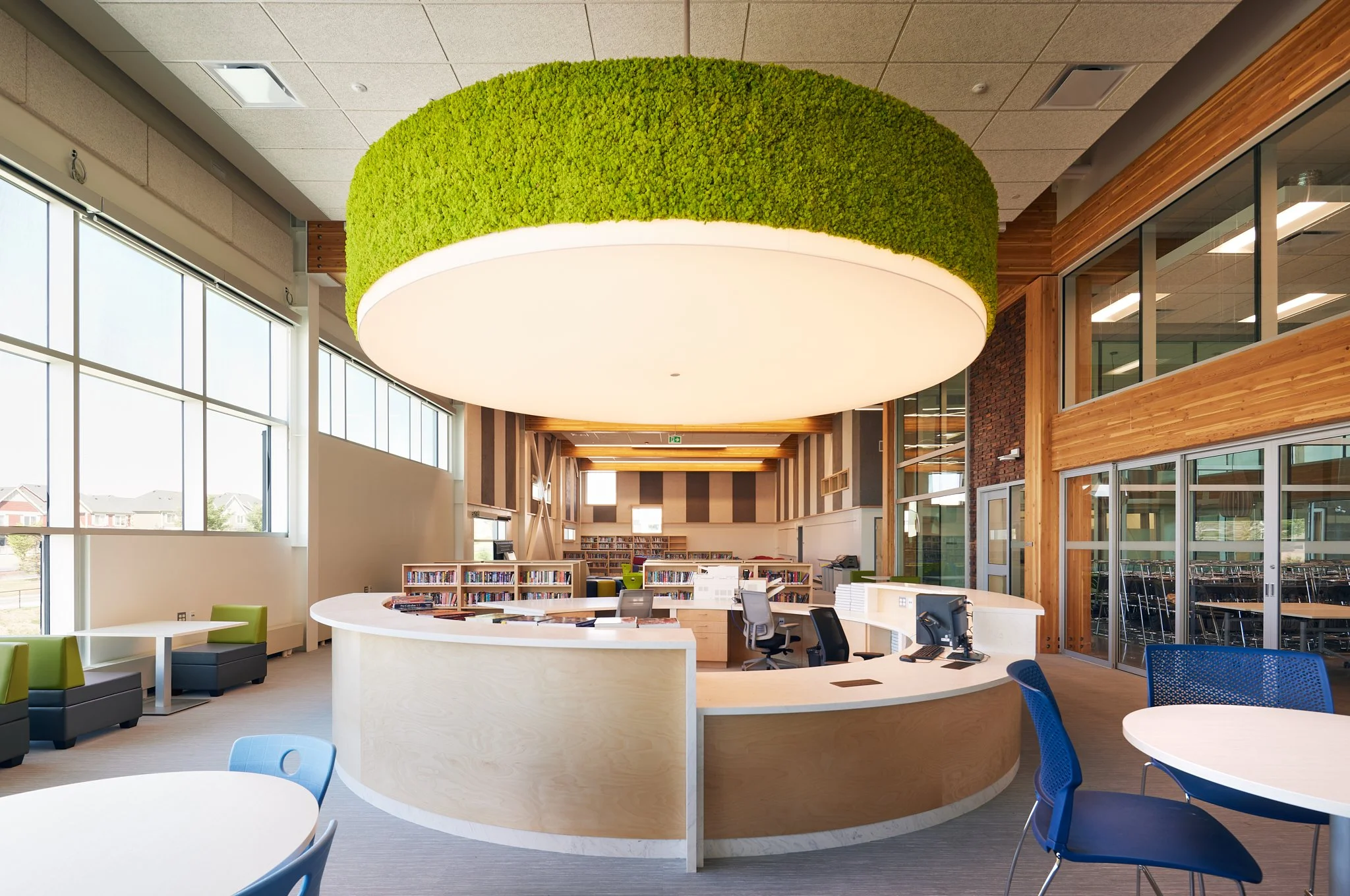 North Trail High School Library in Calgary, Alberta