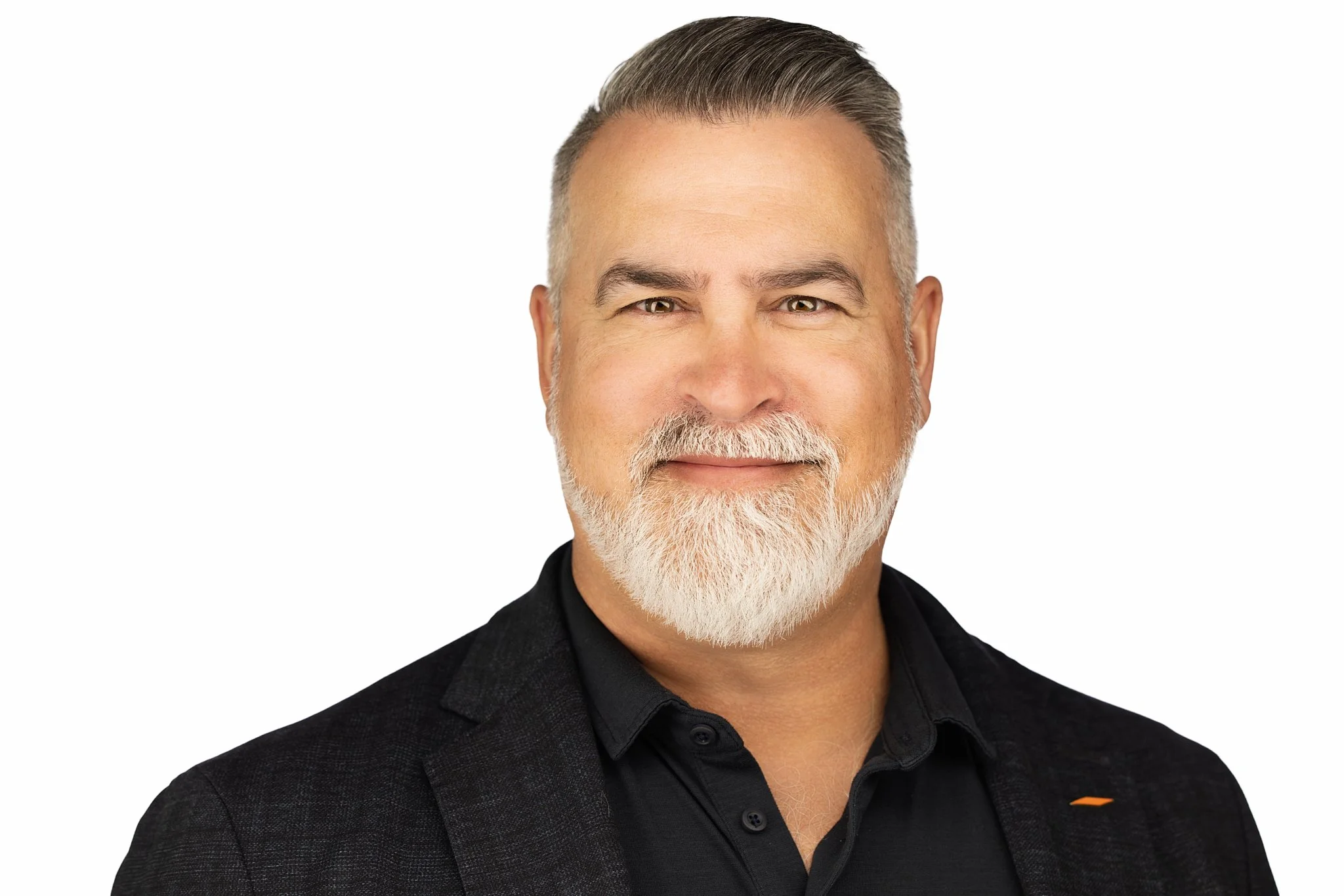 Corporate headshot of a male senior project manager in Calgary, photographed by Sean Stewart