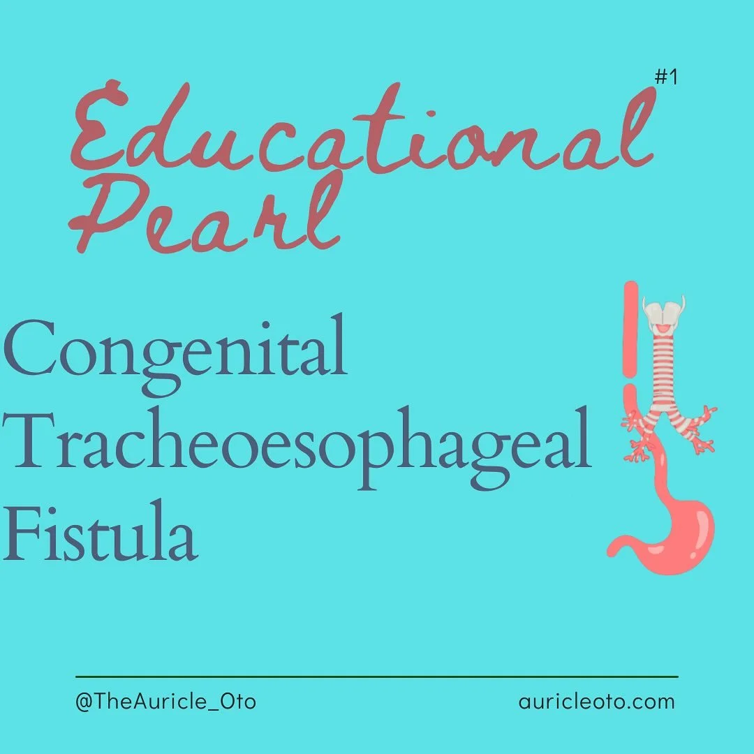 This week’s pearl: Congenital Tracheoesophageal Fistula
-Tracheoesophageal fistula (TEF) is a common congenital anomaly of the respiratory and gastrointestinal tracts characterized by an abnormal connection (fistula) between the trachea and es