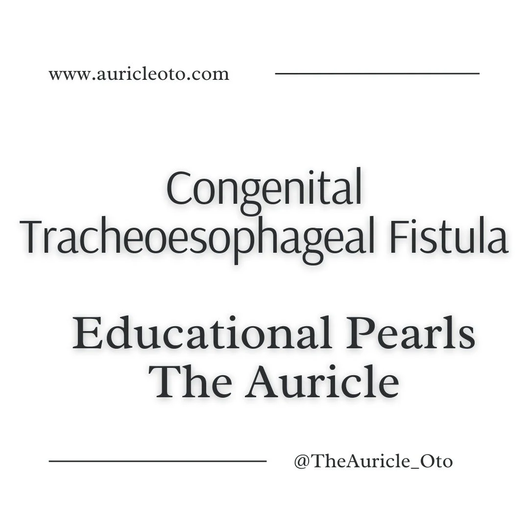 This month’s Educational Pearl: Congenital Tracheoesophageal Fistula. A neonatal anomaly where the trachea and esophagus connect abnormally, leading to feeding difficulties and respiratory distress. Head to the auricleoto.com for more!
#ENT #ot