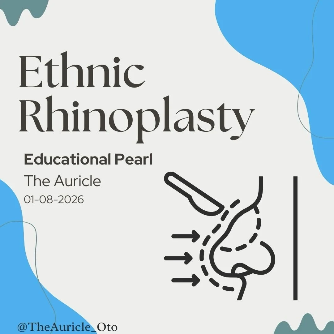 This week&rsquo;s pearl: Ethnic Rhinoplasty 

-Ethnic rhinoplasty is a patient-centered approach that preserves cultural and anatomic identity while improving nasal form and function, emphasizing harmony rather than a universal aesthetic ideal.
More 