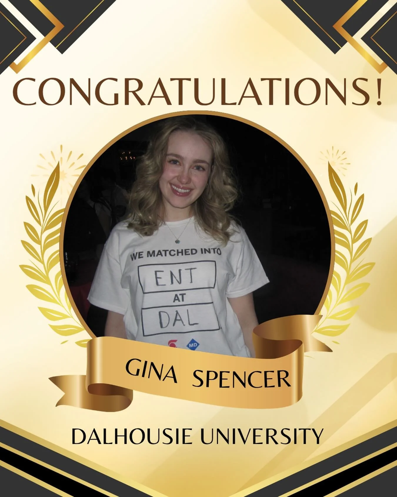 We are still celebrating here at The Auricle....Congratulations to Gina, the brains behind our educational pearls, on matching ENT at Dalhousie University! 🩺⭐️🥼 #oto #ent #ENTmatch #auricleoto