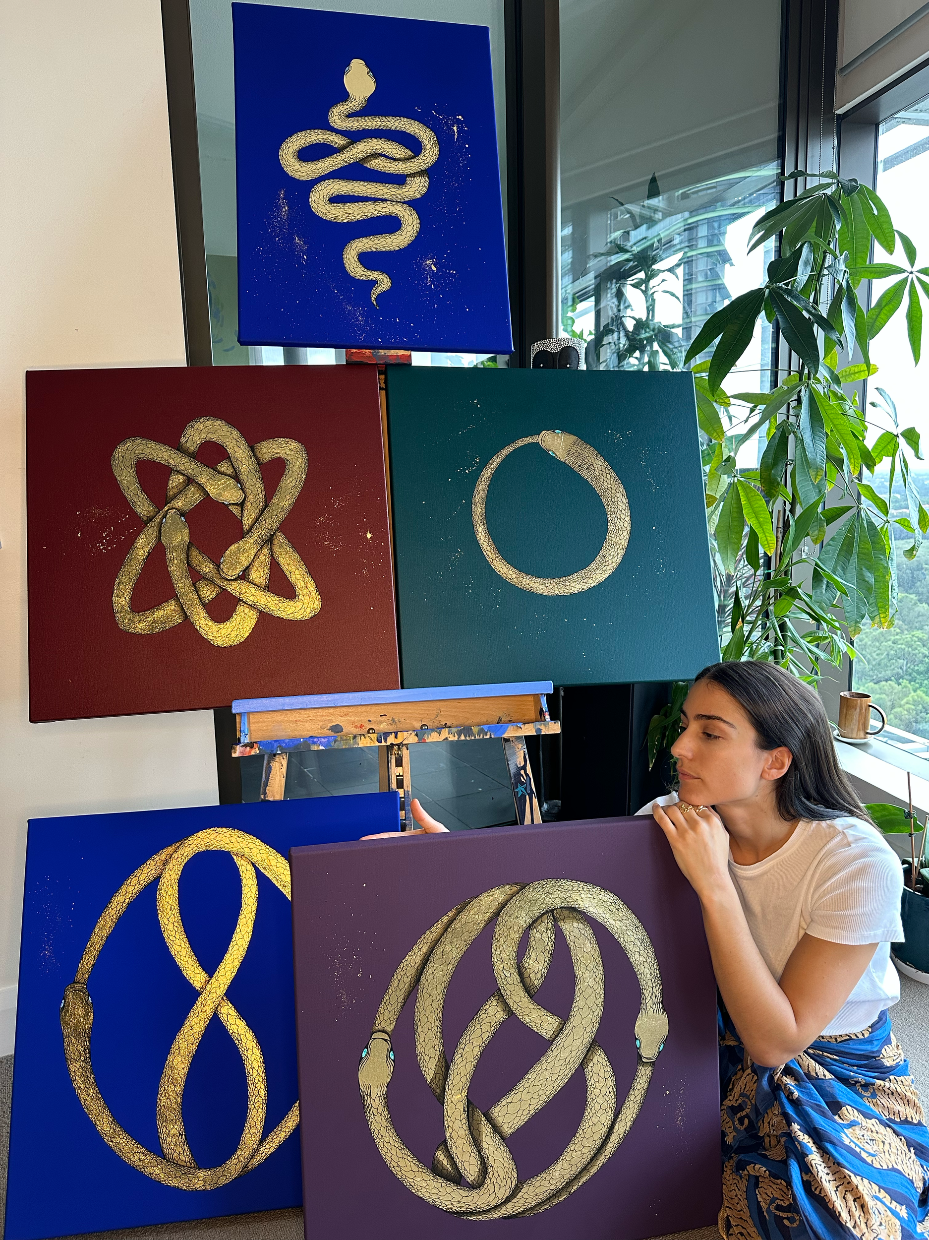 Artworks in natural light and scale