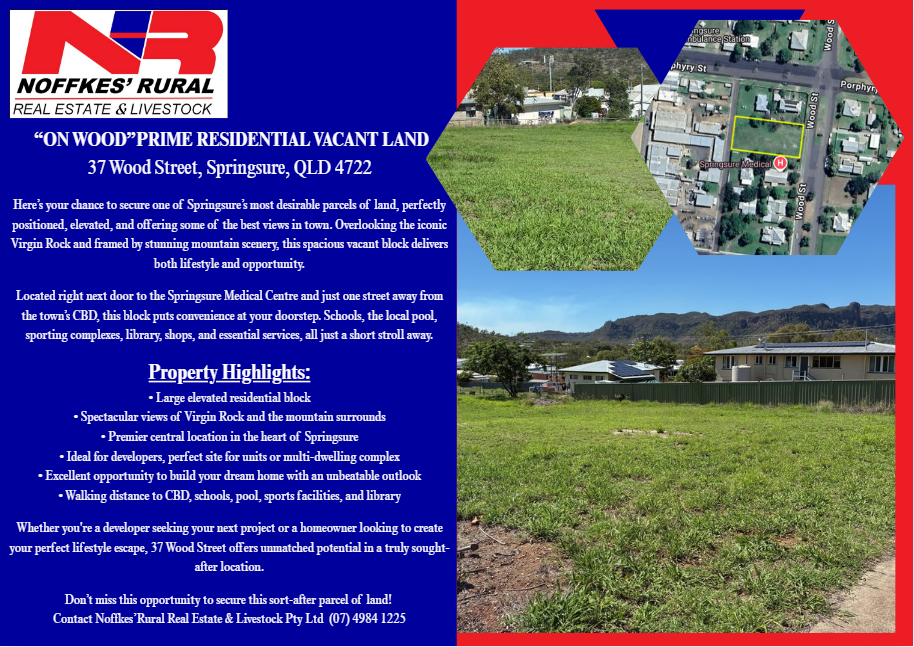 37 Wood Street, Springsure, QLD 4722, Springsure - Image 1