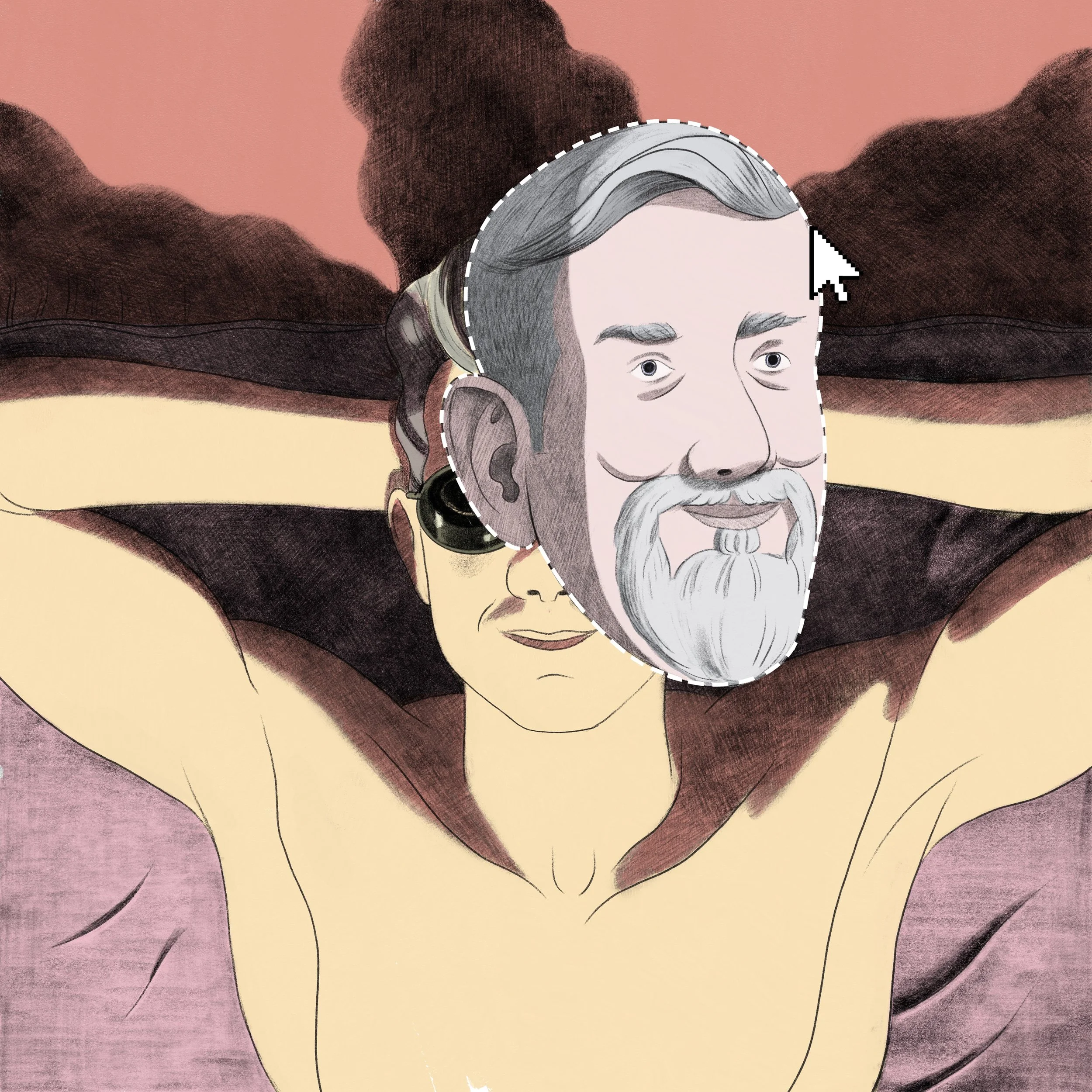 Spot Illustration for VICE article "Beware of the Perfect Gentlemen", 2022. 