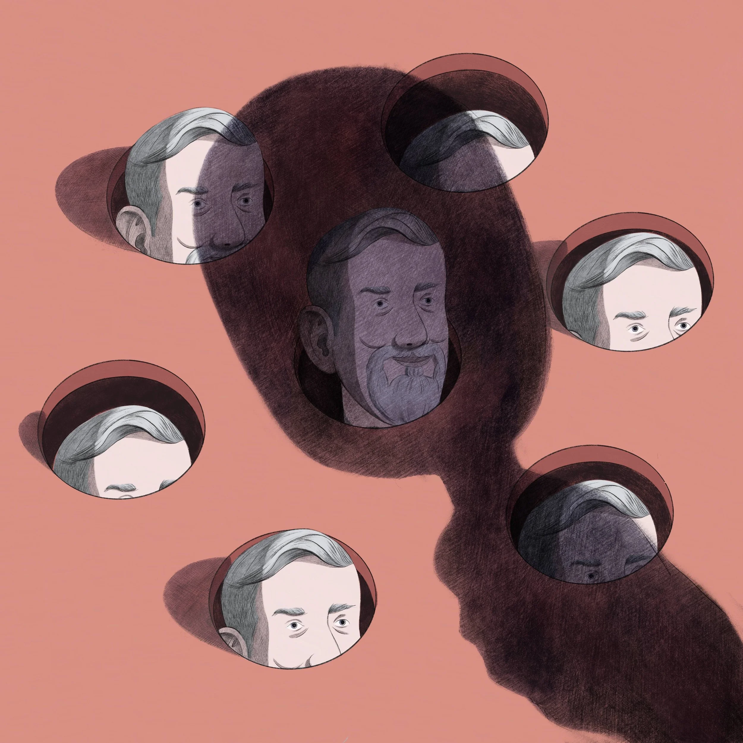 Spot Illustration for VICE article "Beware of the Perfect Gentlemen", 2022. 