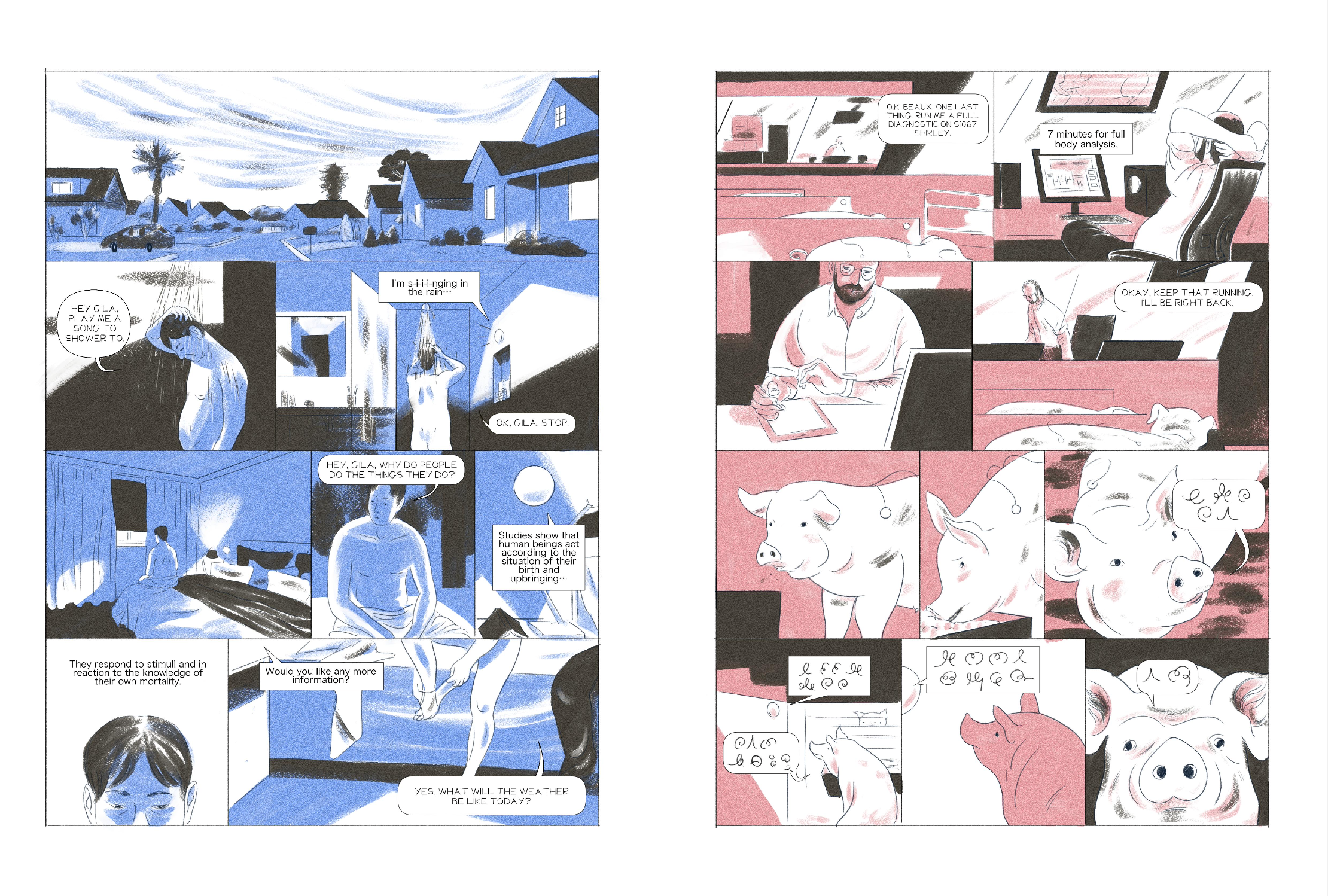 Excerpt from 'Pig', Fantagraphics, 2024