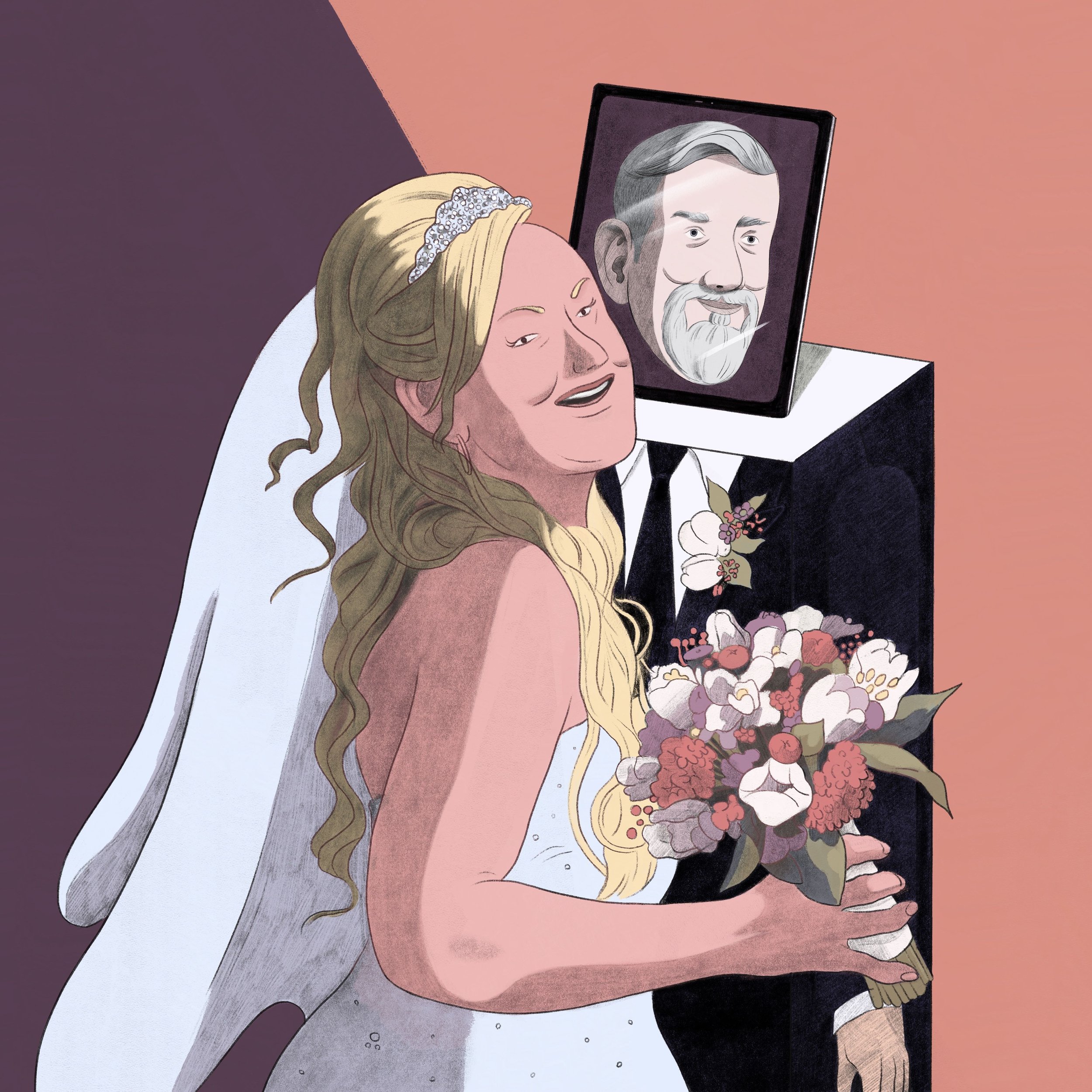 Spot Illustration for VICE article "Beware of the Perfect Gentlemen", 2022. 