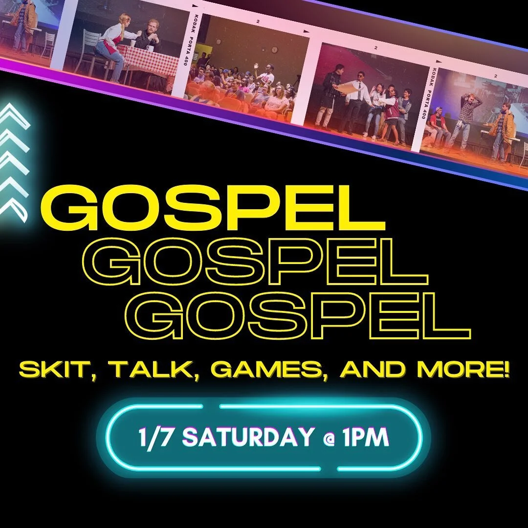 You are invited to the Gospel night! There will be&nbsp;FREE&nbsp;dinner and a performance that will make you laugh or cry! We&rsquo;ll also have a thought provoking message on why the gospel is good news. Come join us!

We will be at two locations:
