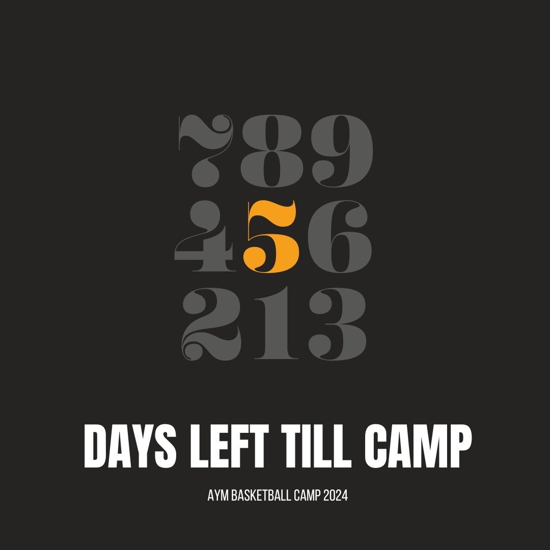 Basketball Camp countdown begins!! 5 Days left 😱 Are you coming?? Sign up with the link in our bio!