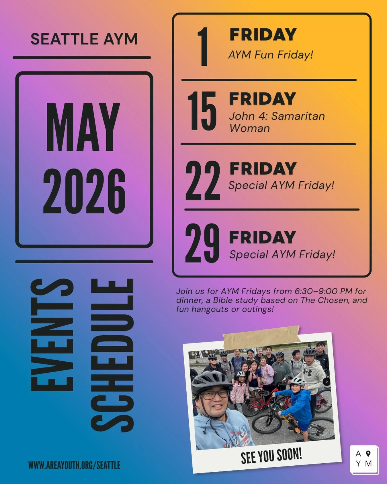 We&rsquo;ve made it to May! 

Message your mentor to join our special adventure this Friday!