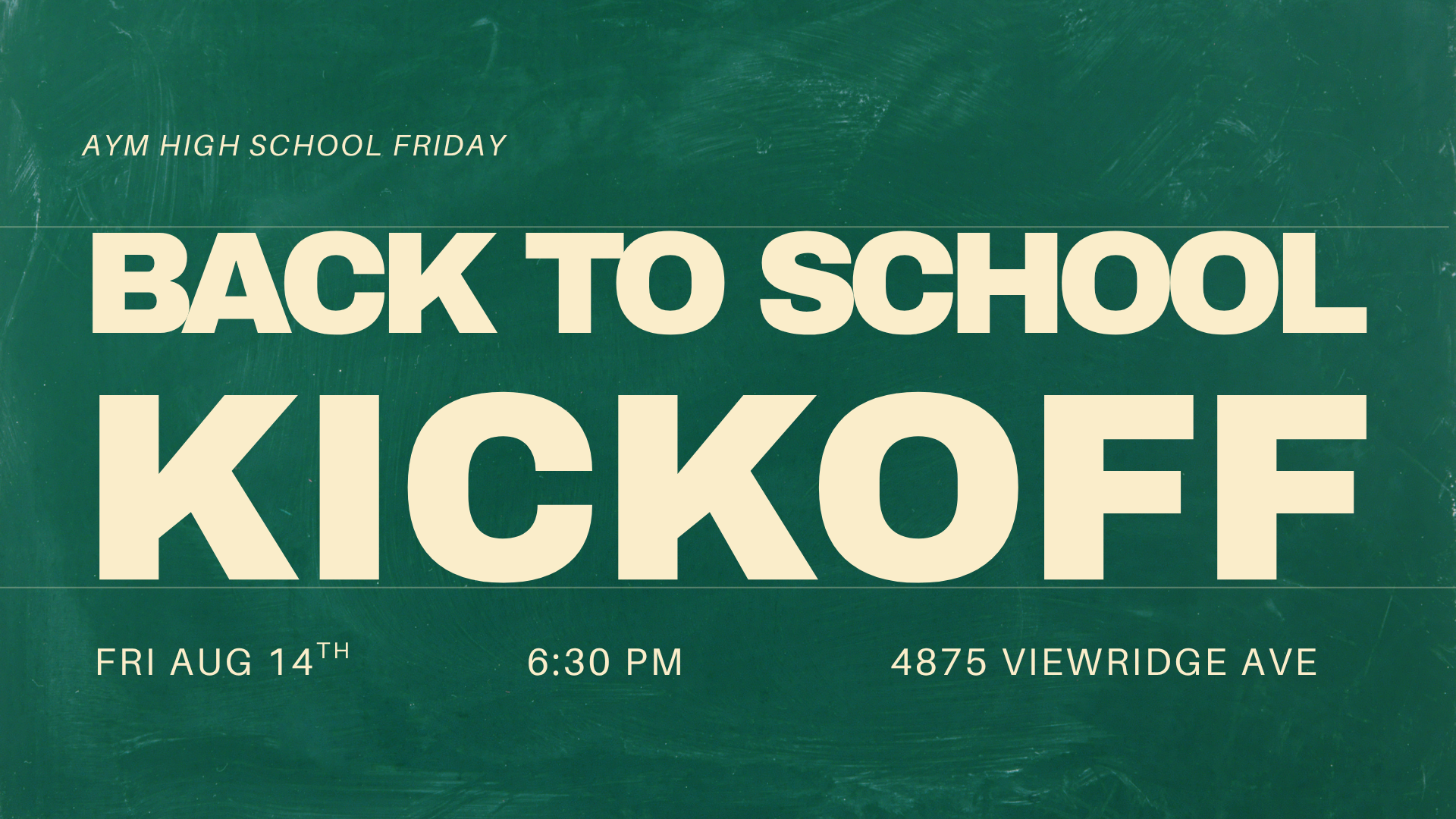AYM HS Back to School Kickoff
