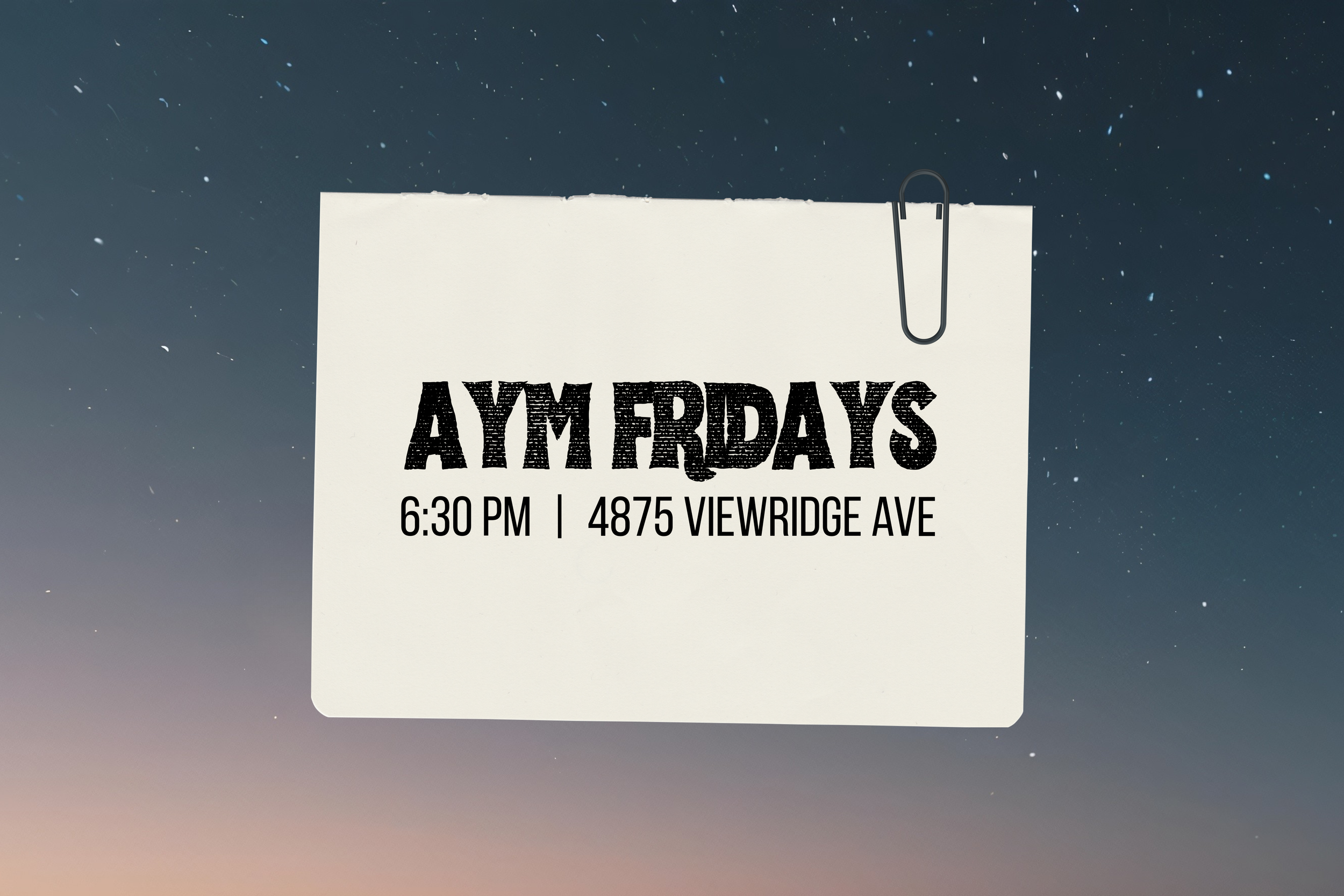 AYM Friday