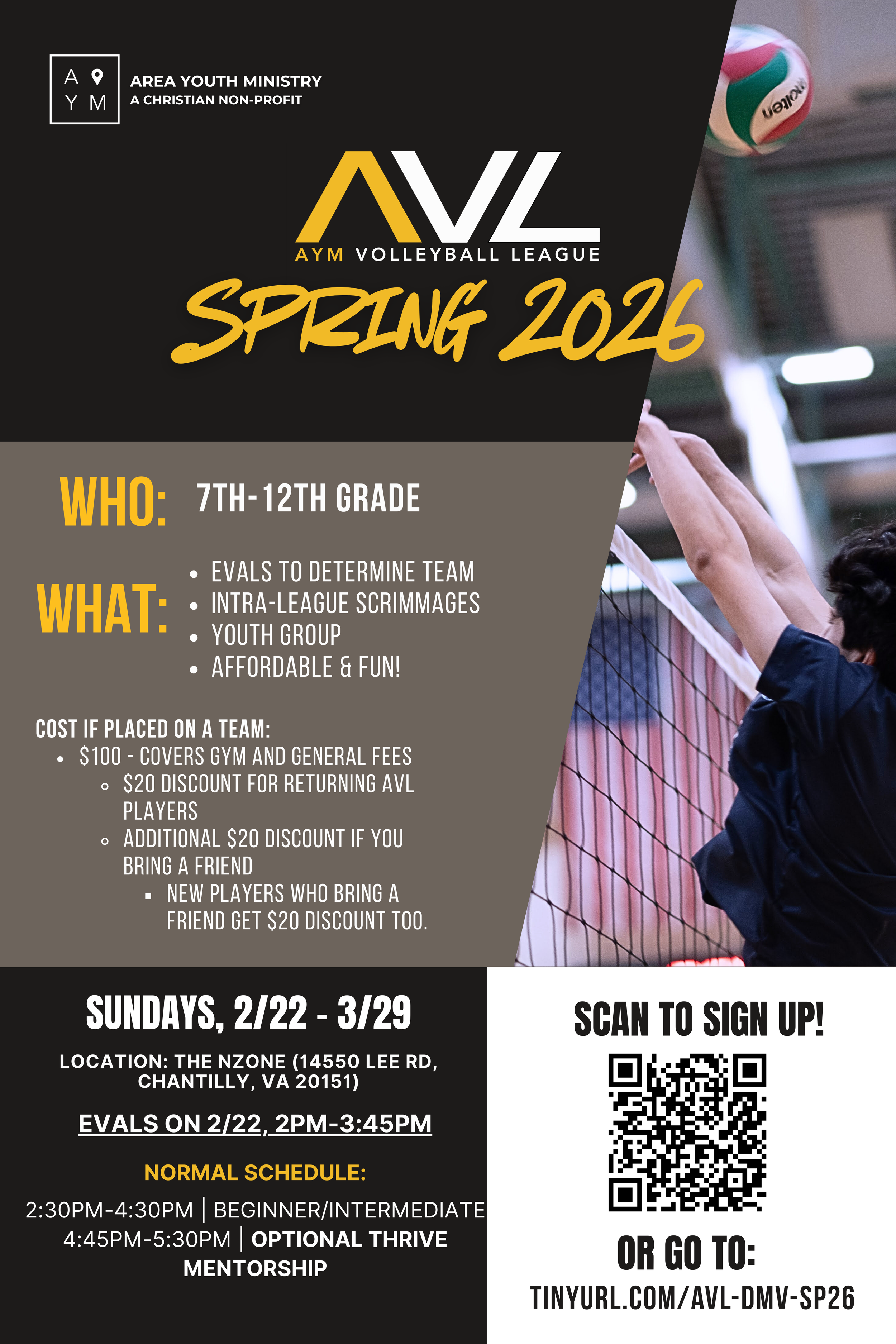 AYM Volleyball League Feb-Mar '26