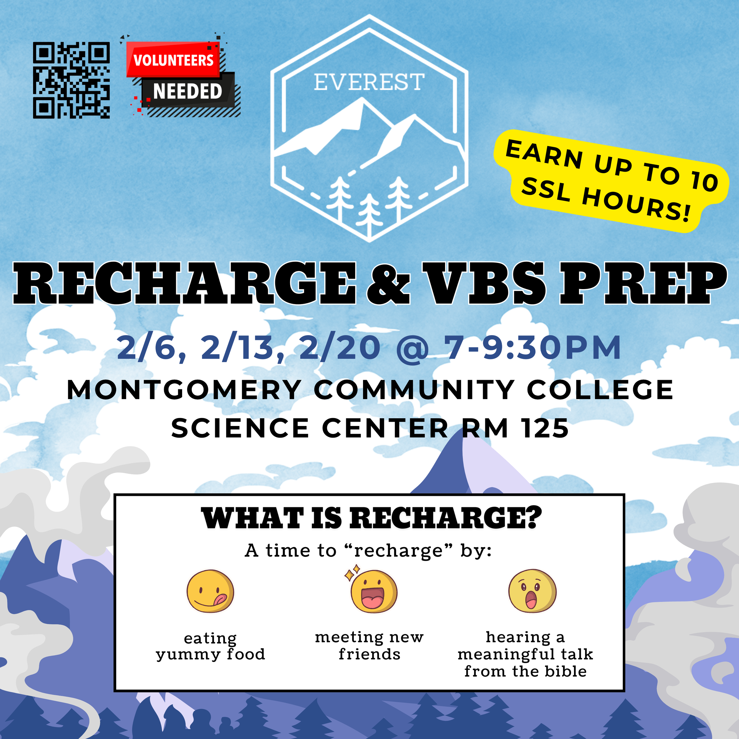 Fri, 2/6: Maryland - Recharge & VBS Prep