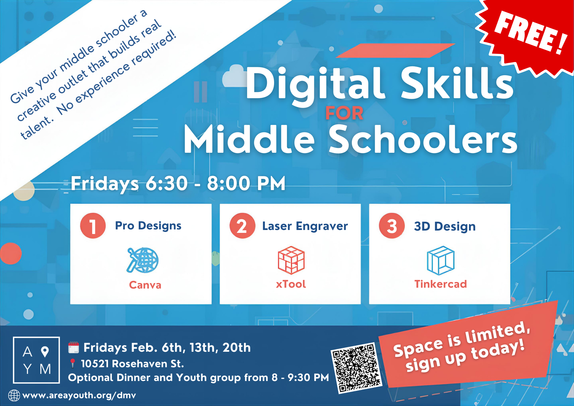 Fri, 2/6: VA MS Digital Skills + Youth Group