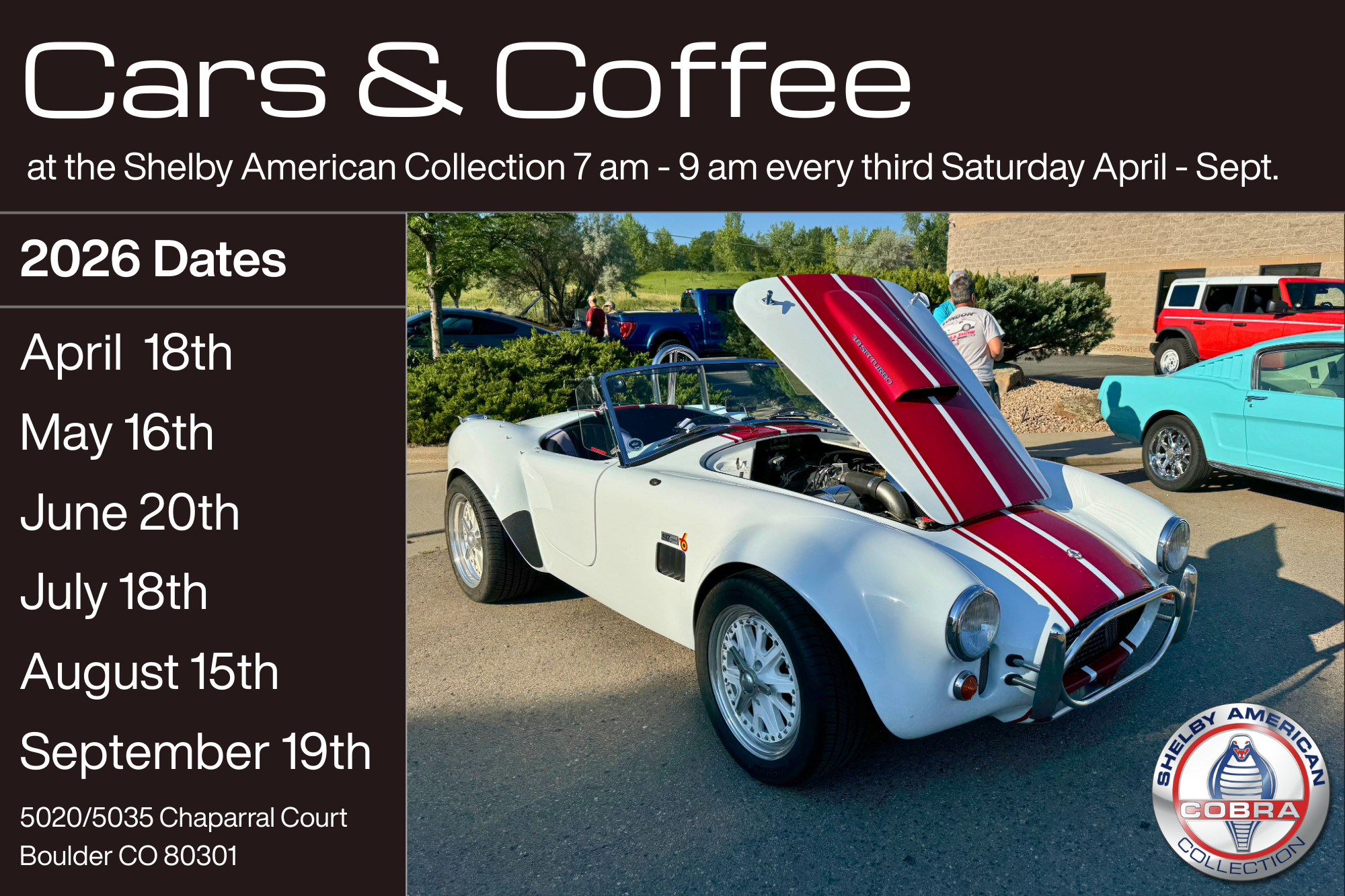April Cars &amp; Coffee (weather permitting) - Free Event