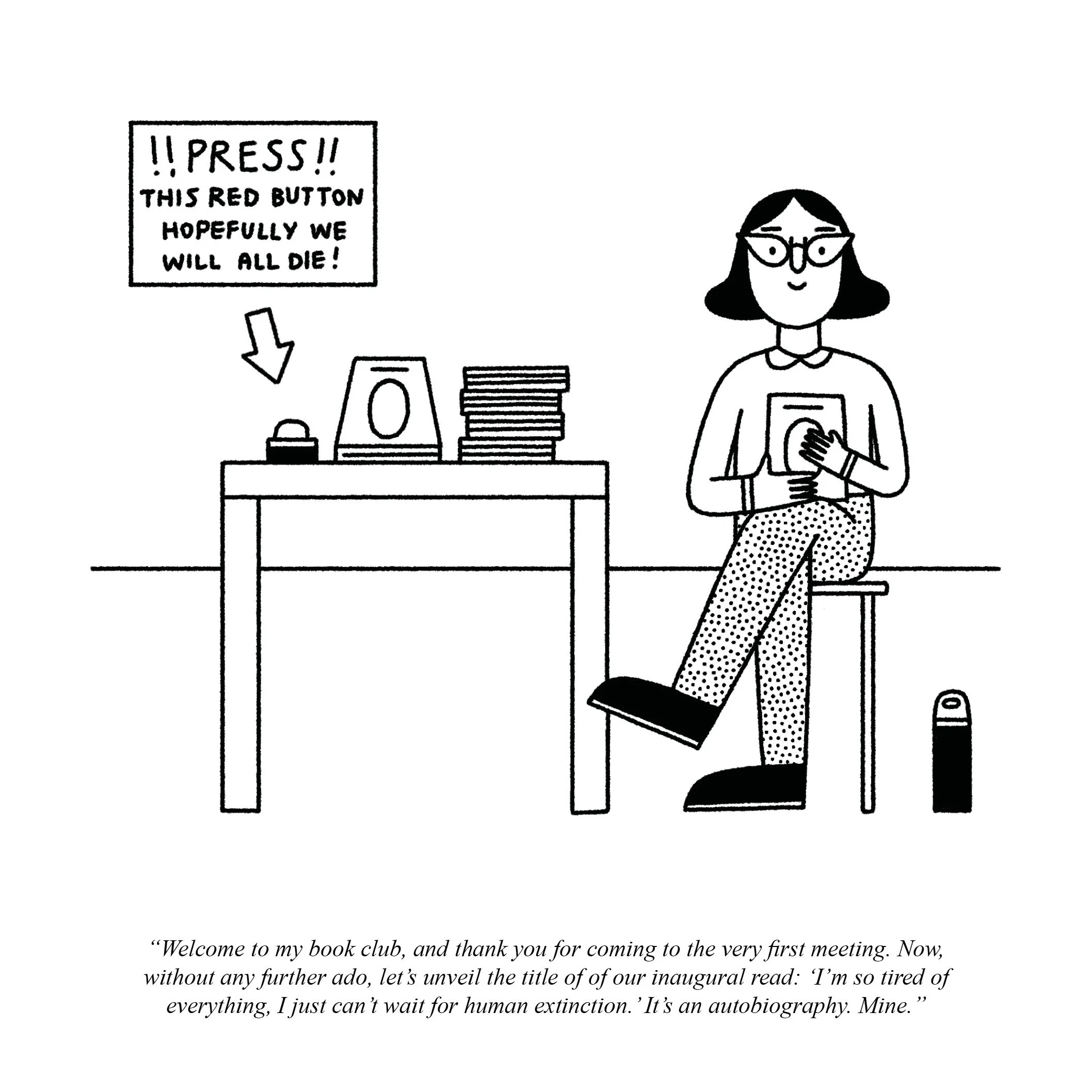 From my 2026 calendar "Me, my books and I"