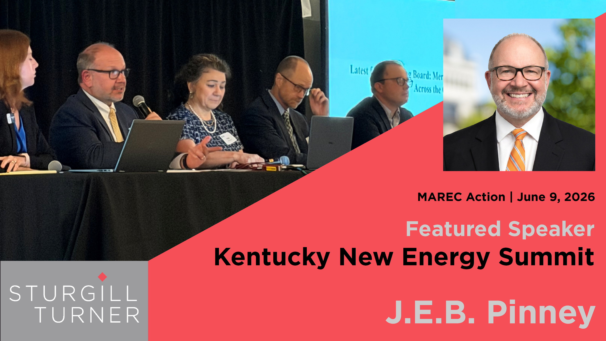 Sturgill Turner Attorney J.E.B. Pinney Featured Speaker for Kentucky New Energy Summit