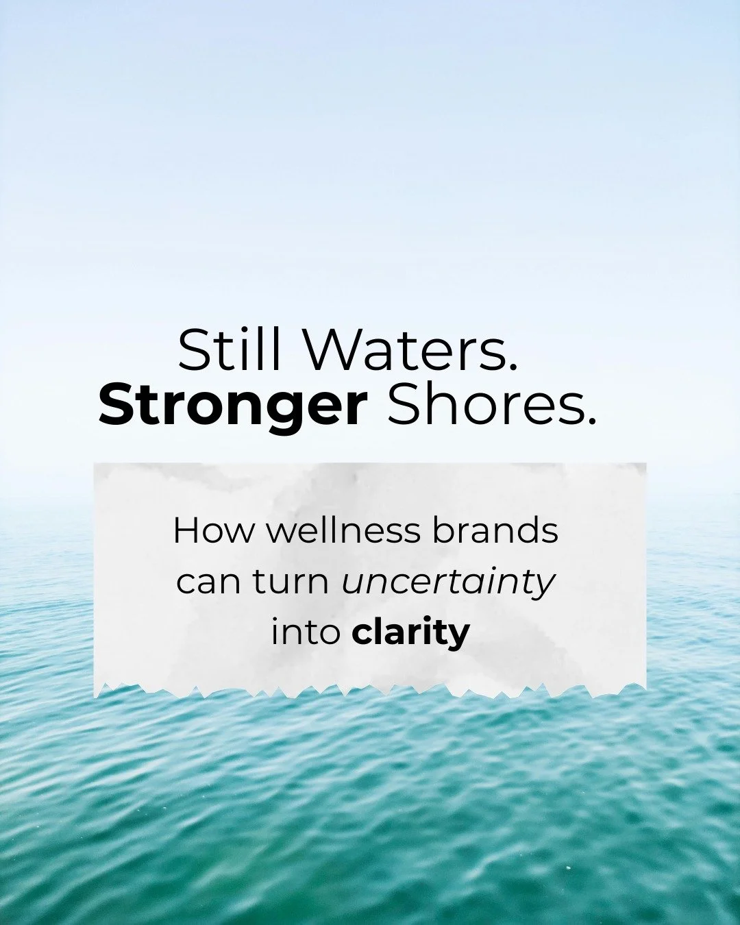 A message to every wellness brand in the region right now. 🩵

The noise is loud. The uncertainty is real. And the instinct is to push more ads, more promotions, more content.

But what if the most powerful thing you could do right now&hellip; is pau