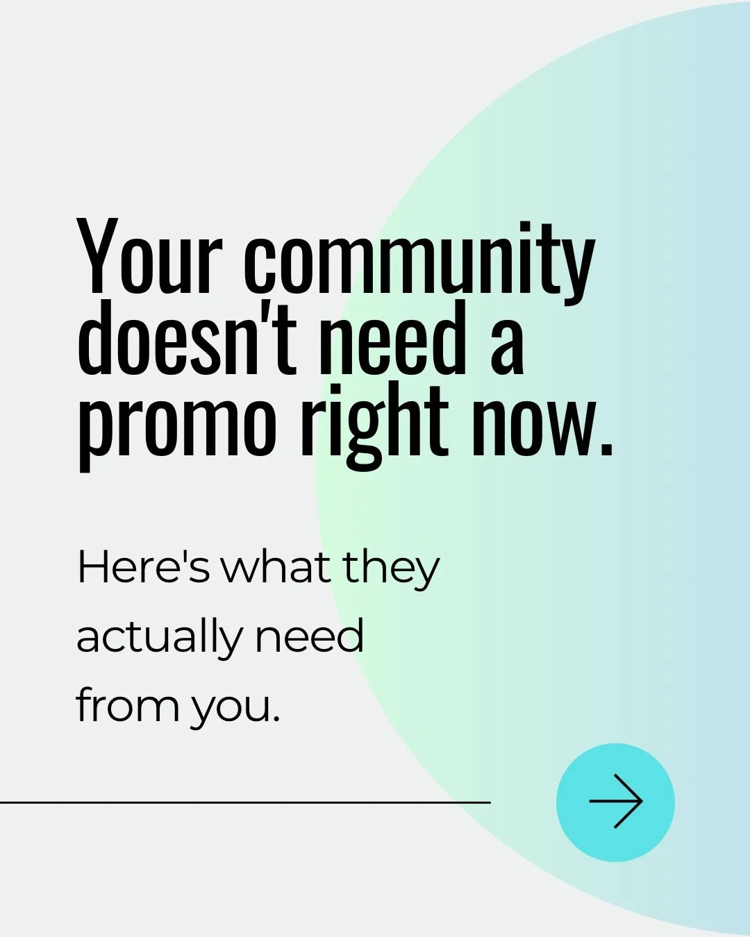 In uncertain times, wellness brands have a unique superpower, the ability to lead with genuine care. 🩵

Your community isn&rsquo;t looking for a perfect message. They&rsquo;re looking for you.
Show up. Stay warm. Be consistent.🙏

What&rsquo;s one t
