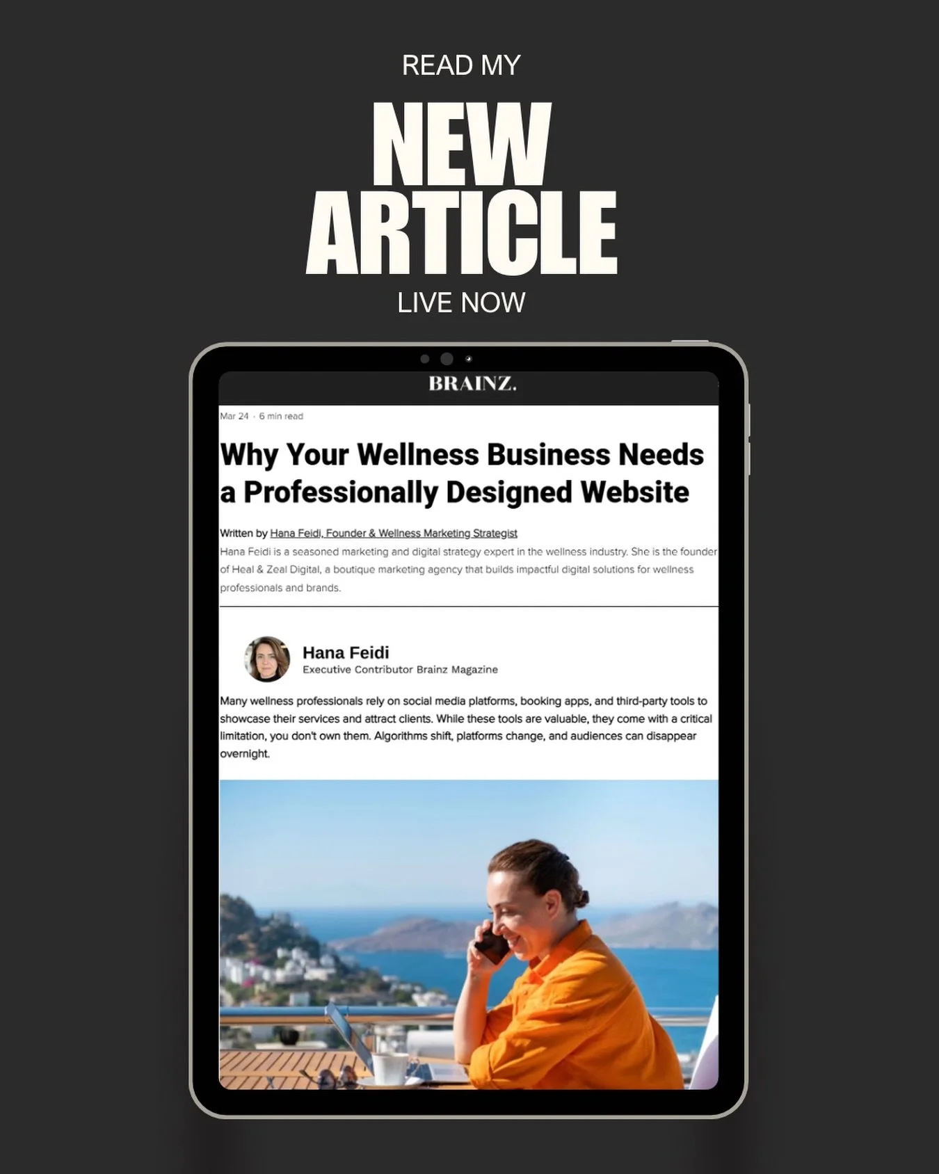 Do you still rely on social media and other tools to manage your business? 🤔 

Read my latest article in @brainzmagazine about why wellness experts need a professionally designed website. It&rsquo;s the backbone of your business, it builds trust, yo
