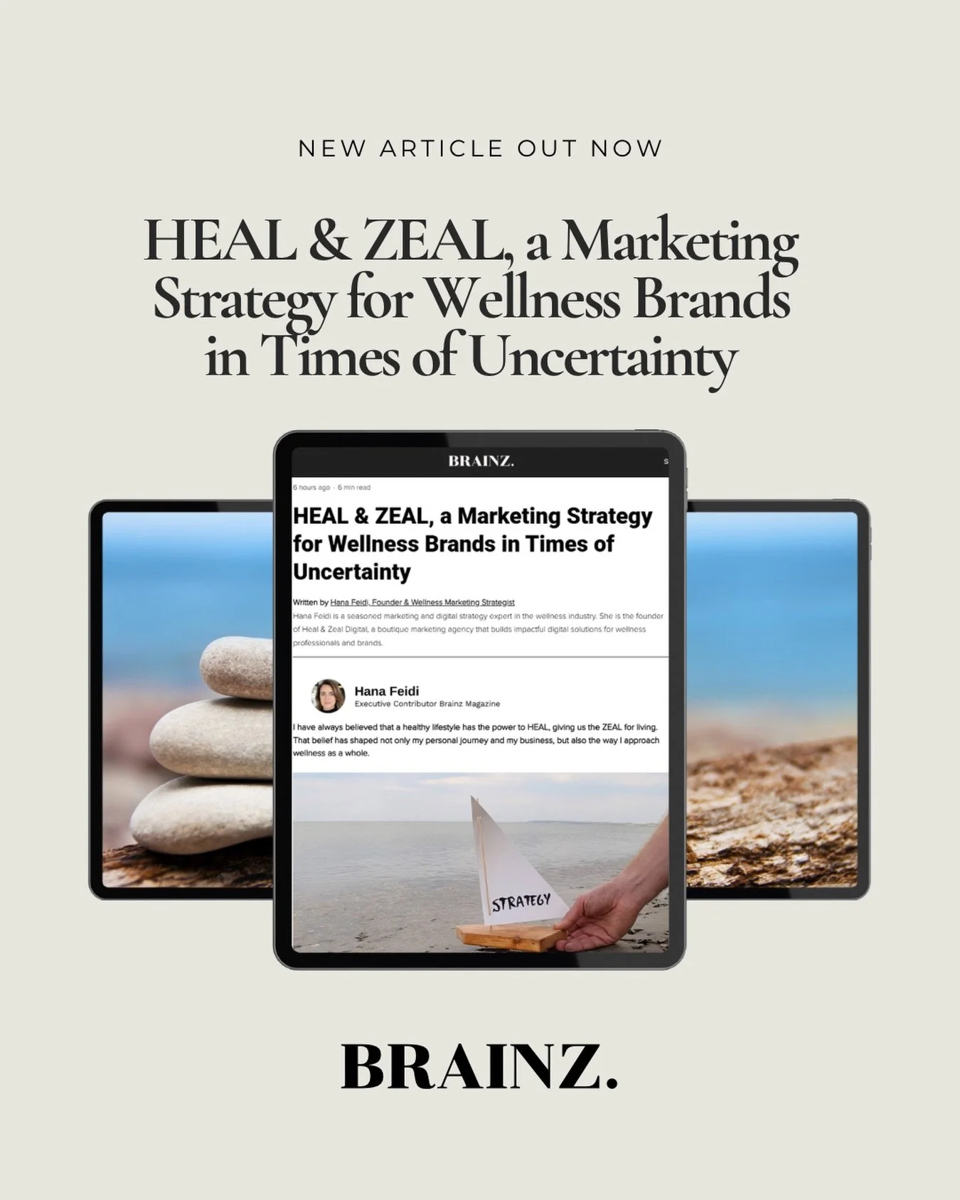Your marketing strategy shouldn&rsquo;t fall apart when the market does.

In my latest article on @brainzmagazine, I introduce HEAL &amp; ZEAL, a marketing approach designed specifically for wellness brands navigating uncertainty.

Because when thing
