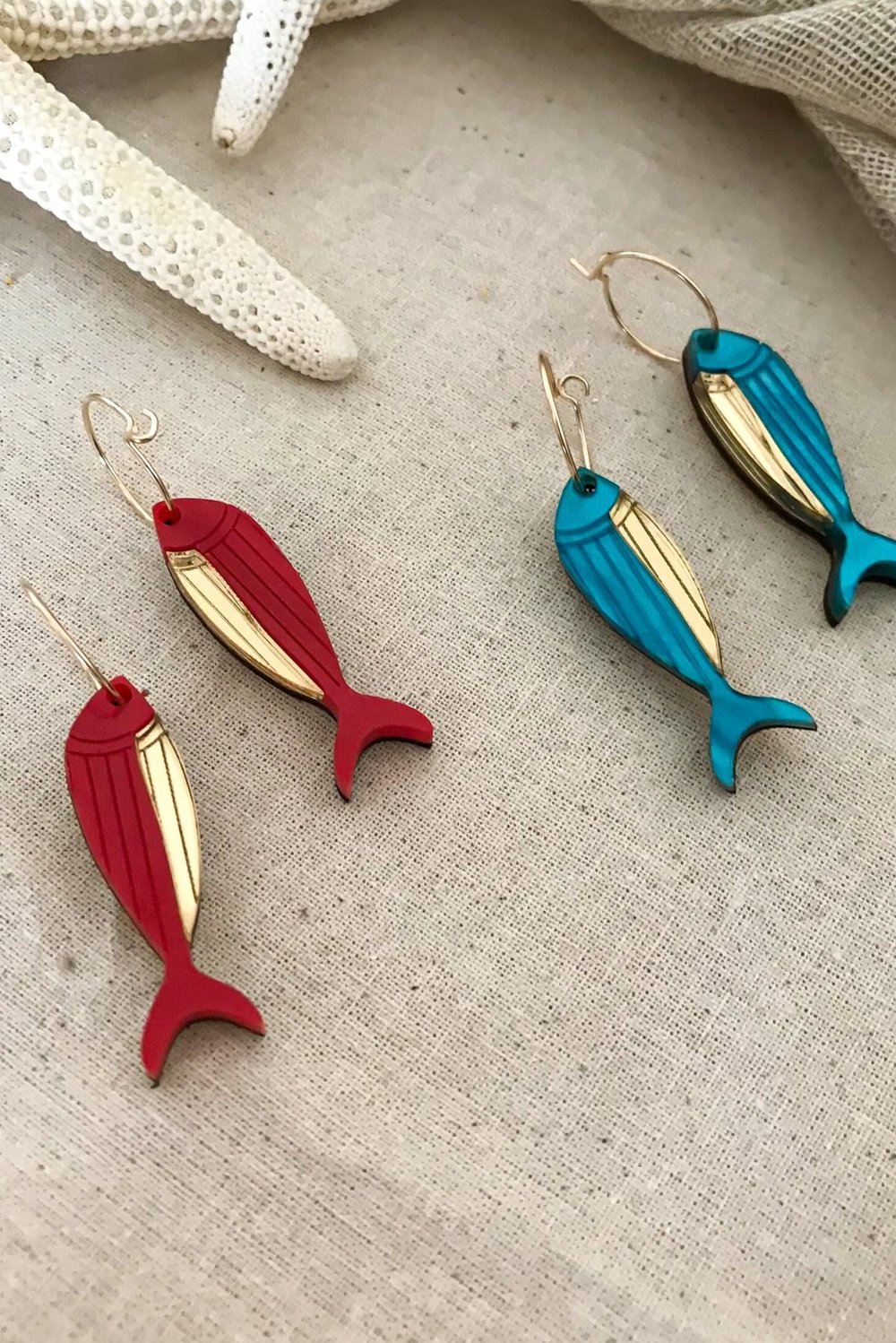 Fish Hoop Earrings