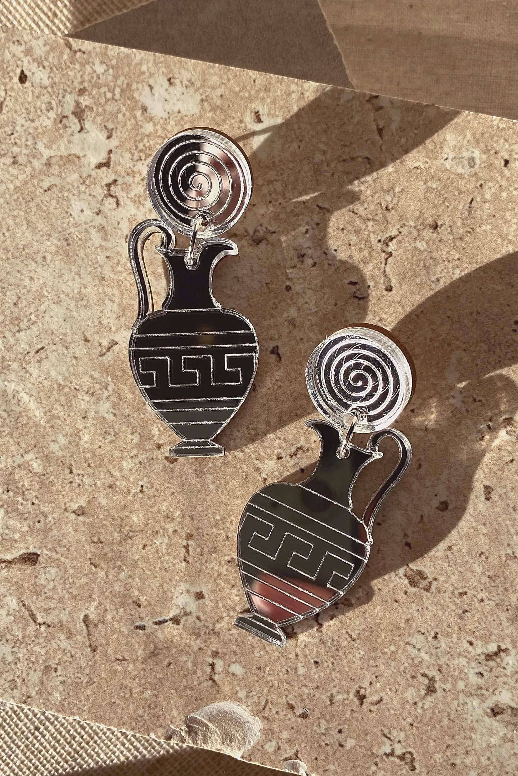 oinochoe stud earrings silver-platos-fire.jpg