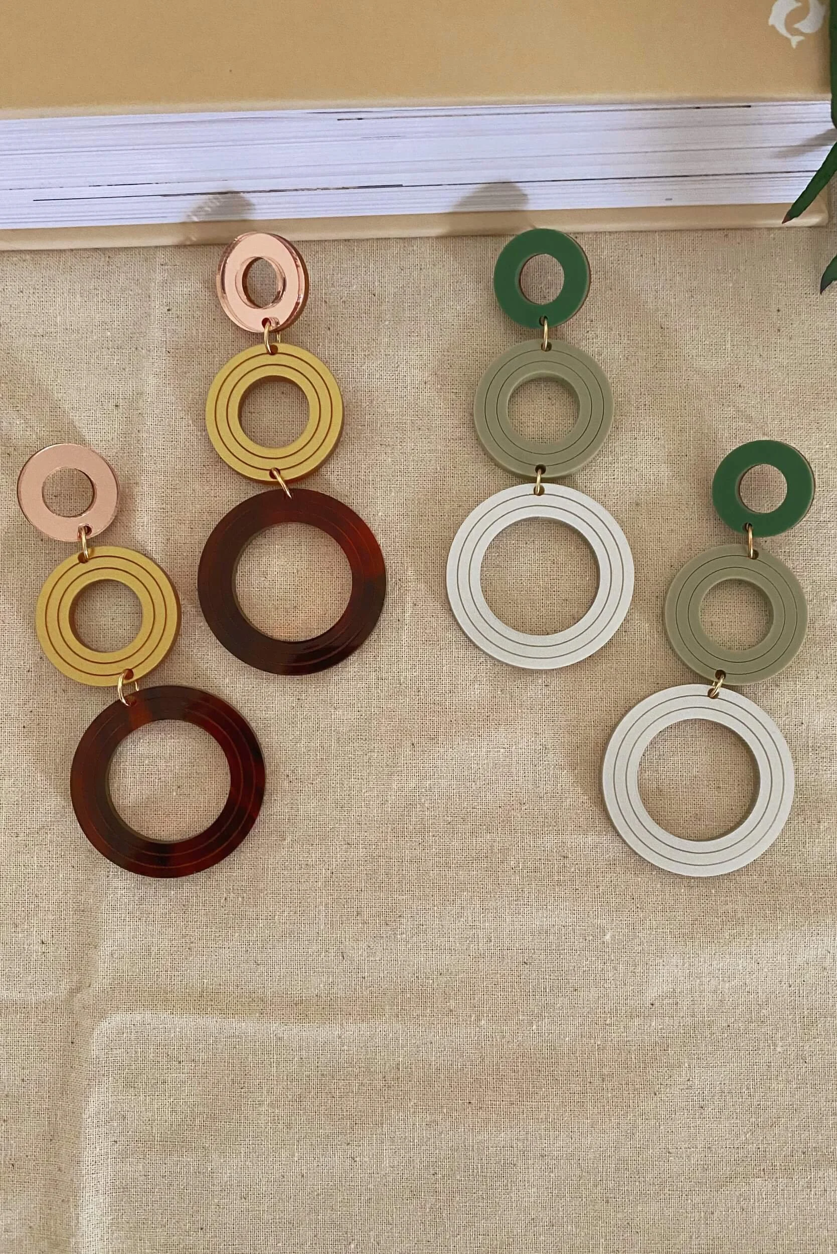 Circle Statement Stud Earrings