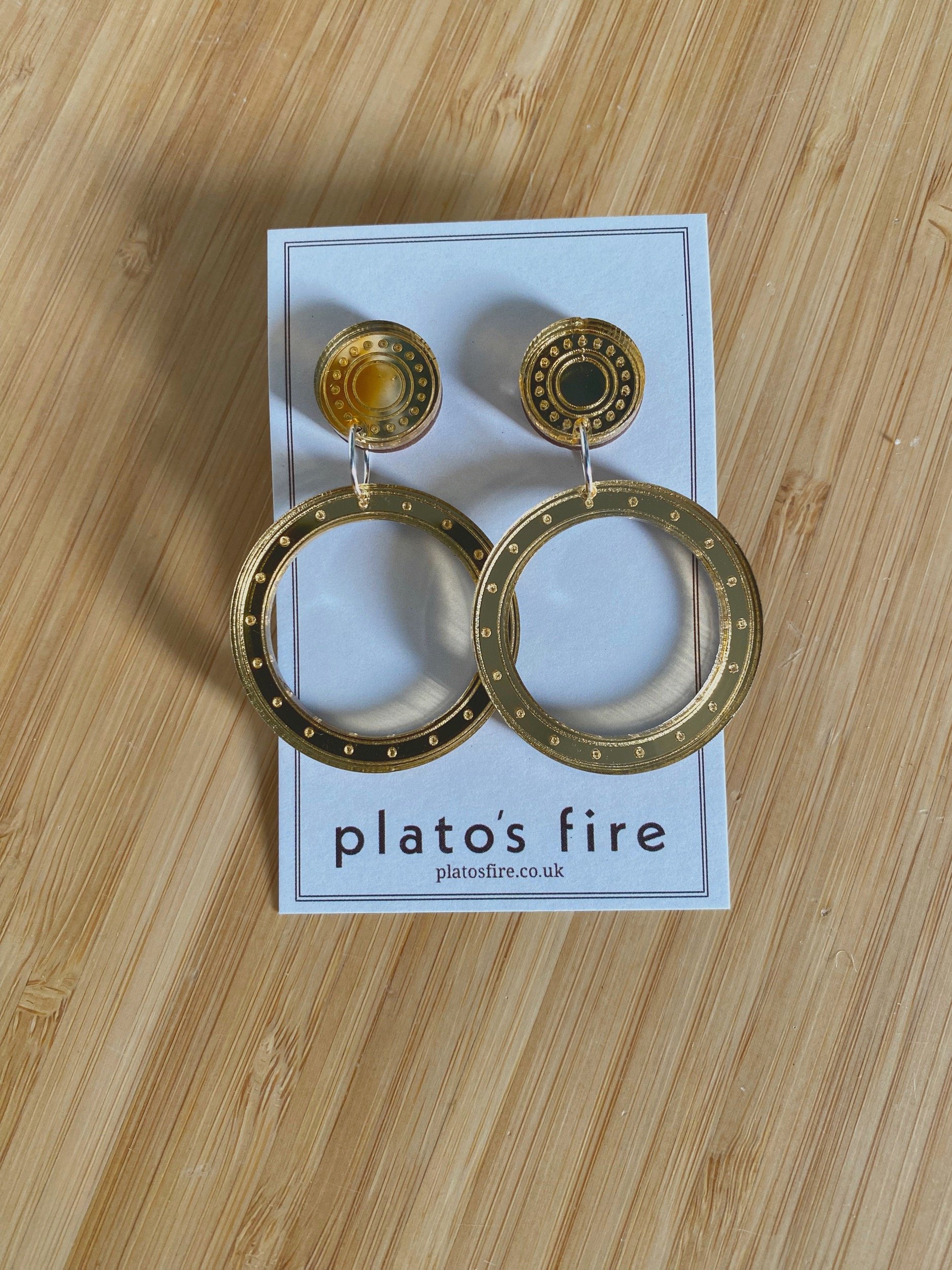 SAMPLE SALE midi disc studs
