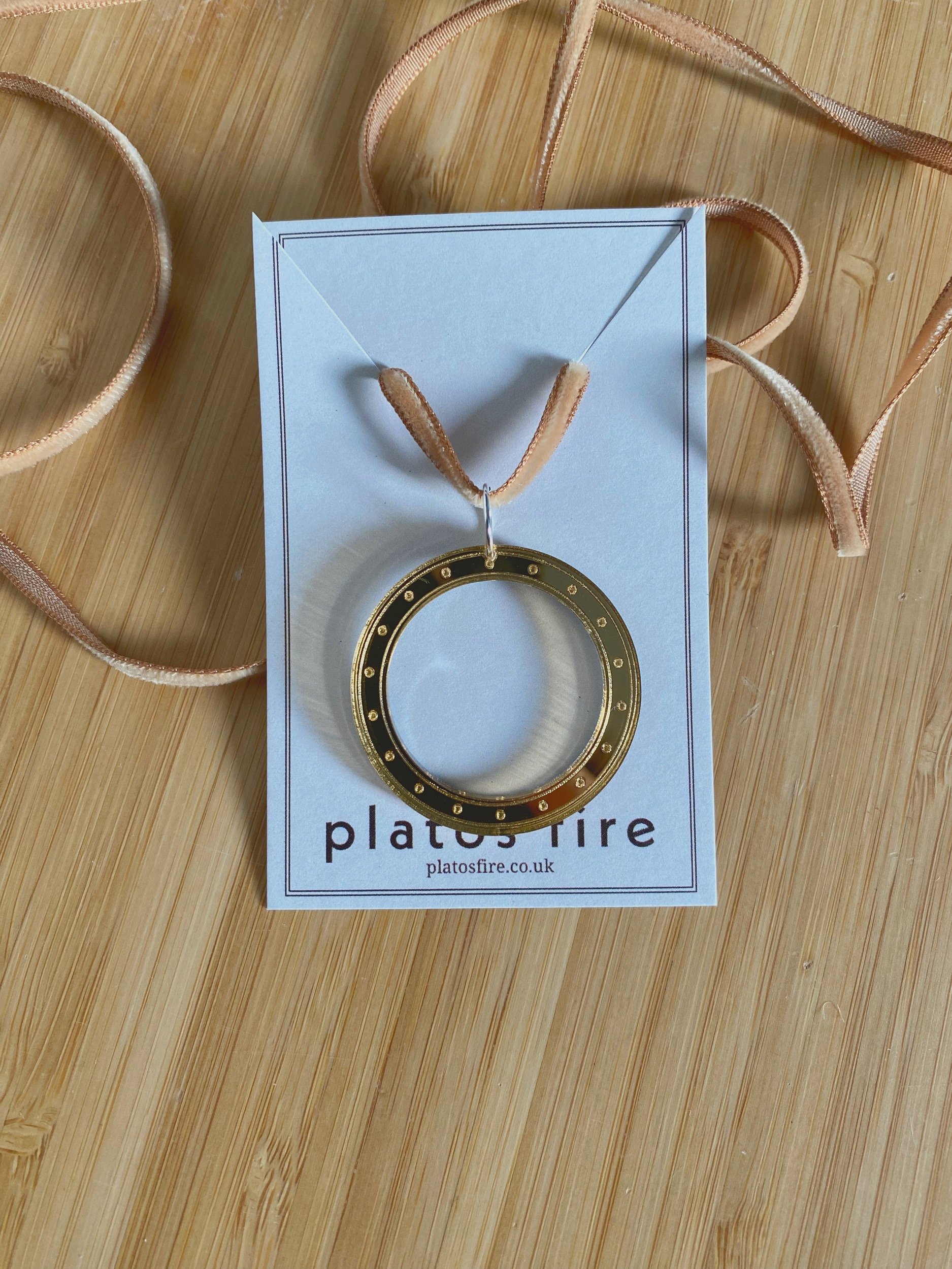 SAMPLE SALE midi disc necklace