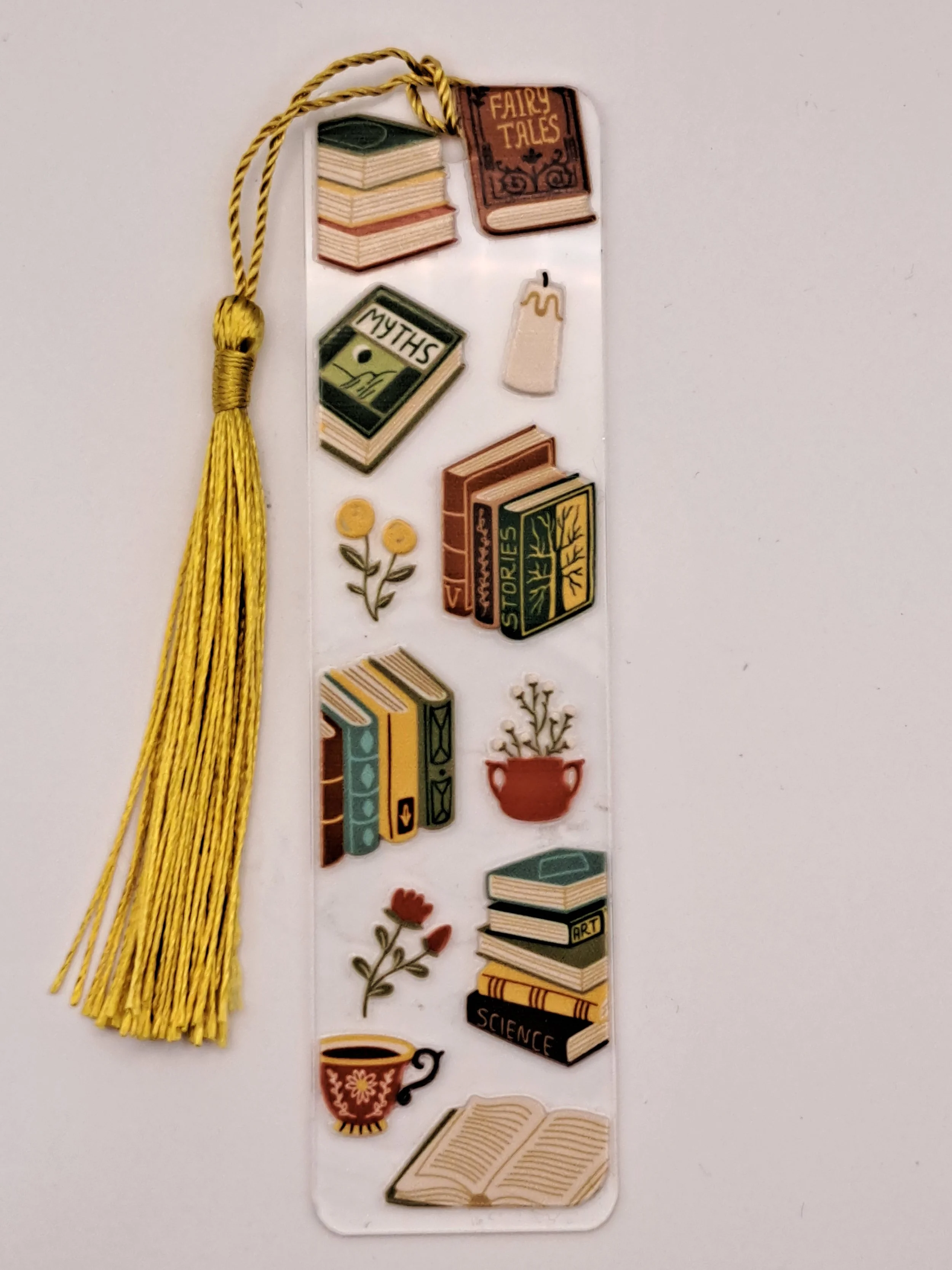 Literary Charm Bookmark