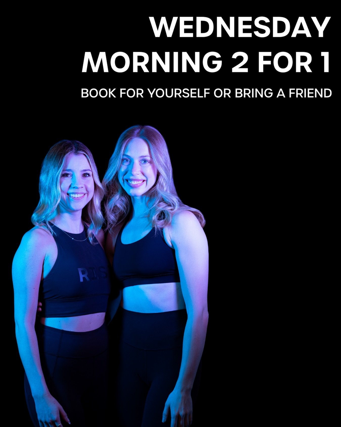 Wednesday morning 2 for 1 starting this week! 
Find your accountability buddy and beat the winter blues together or come solo and get 2 classes for yourself ❄️💪

✨ Valid for Wednesday morning classes only
⏳ Credits expire 14 days after purchase
🕚 T