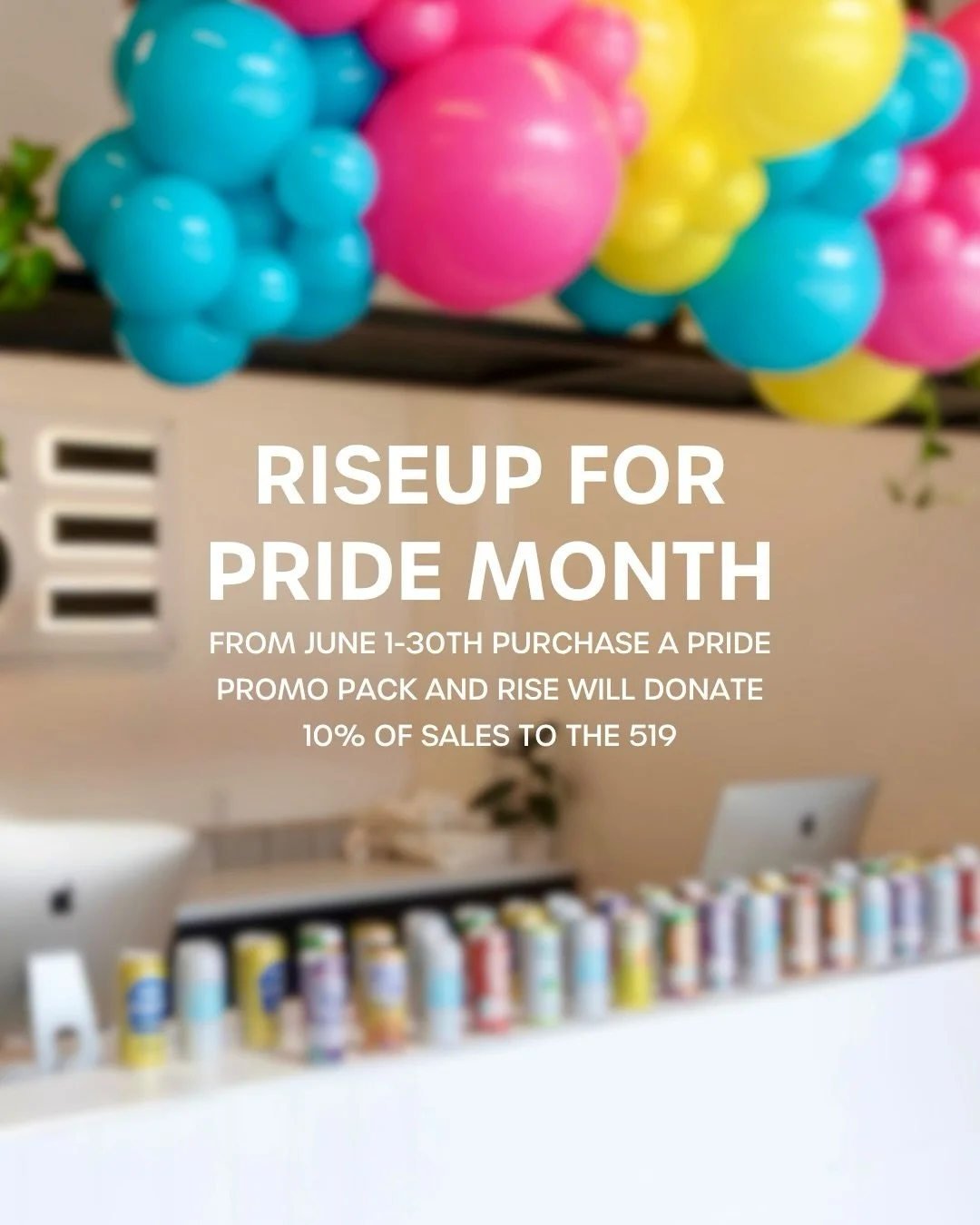 RISEUP FOR PRIDE 🌈 from June 1 to 30, purchase a RISEUP FOR PRIDE class pack and 10% of sales will be donated to The 519 in support of Pride Month.

Plus, join us for our annual RISE Drag Rides on June 21 at Queen East at 9:30am &amp; 10:45am with @