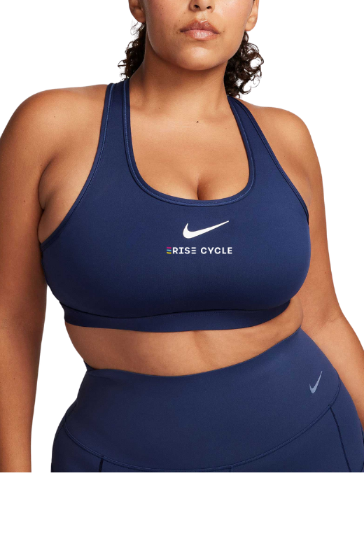 RISE x Nike Dri-Fit Swoosh Medium Sport Bra — RISE CYCLE