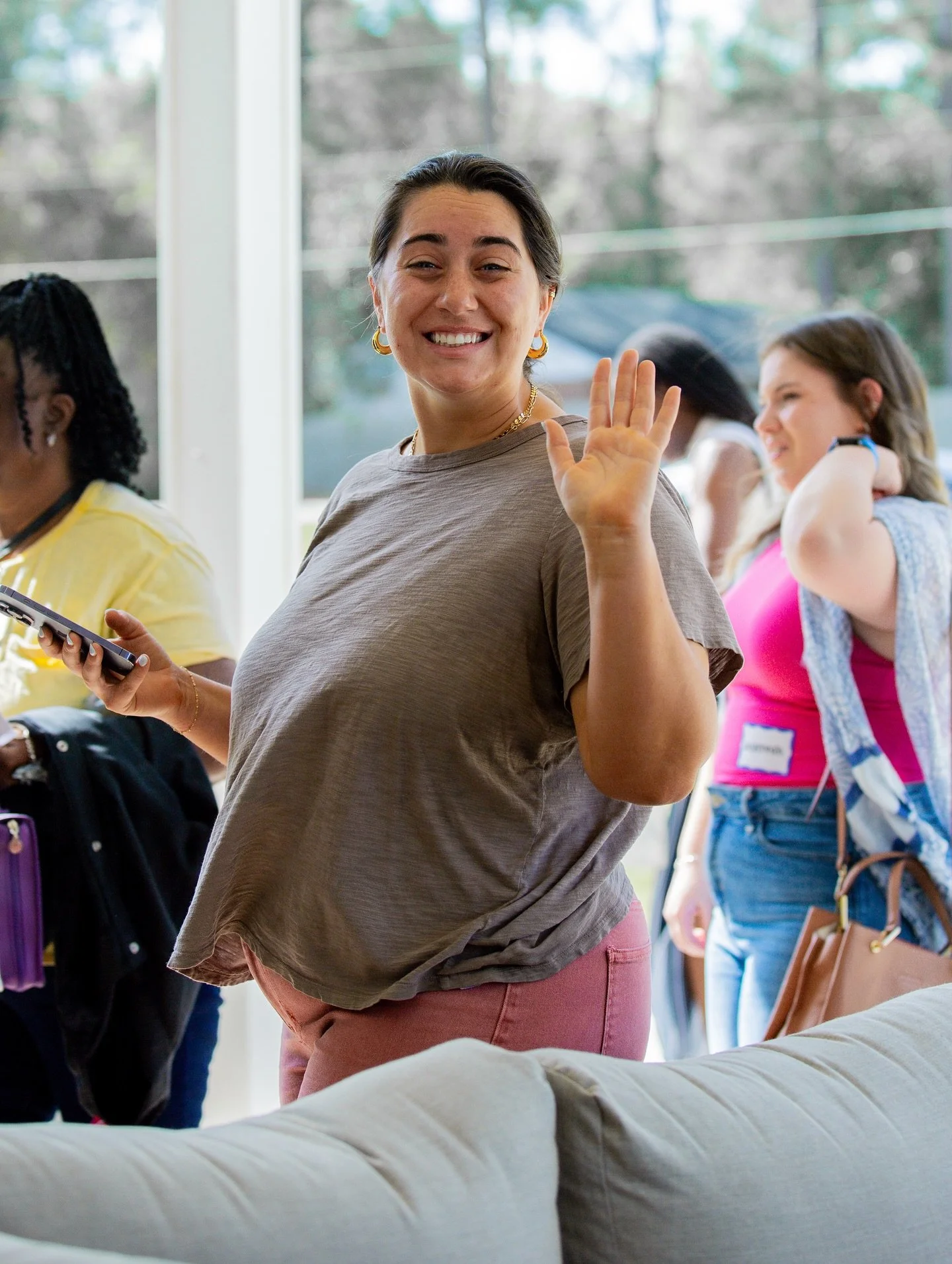 Volunteer Highlight!! 

Our greeters are the first smiling faces you see when you walk up to New Covenant church. They create the kind and loving atmosphere of New Covenant before you even walk into the building. If you&rsquo;re interested in serving