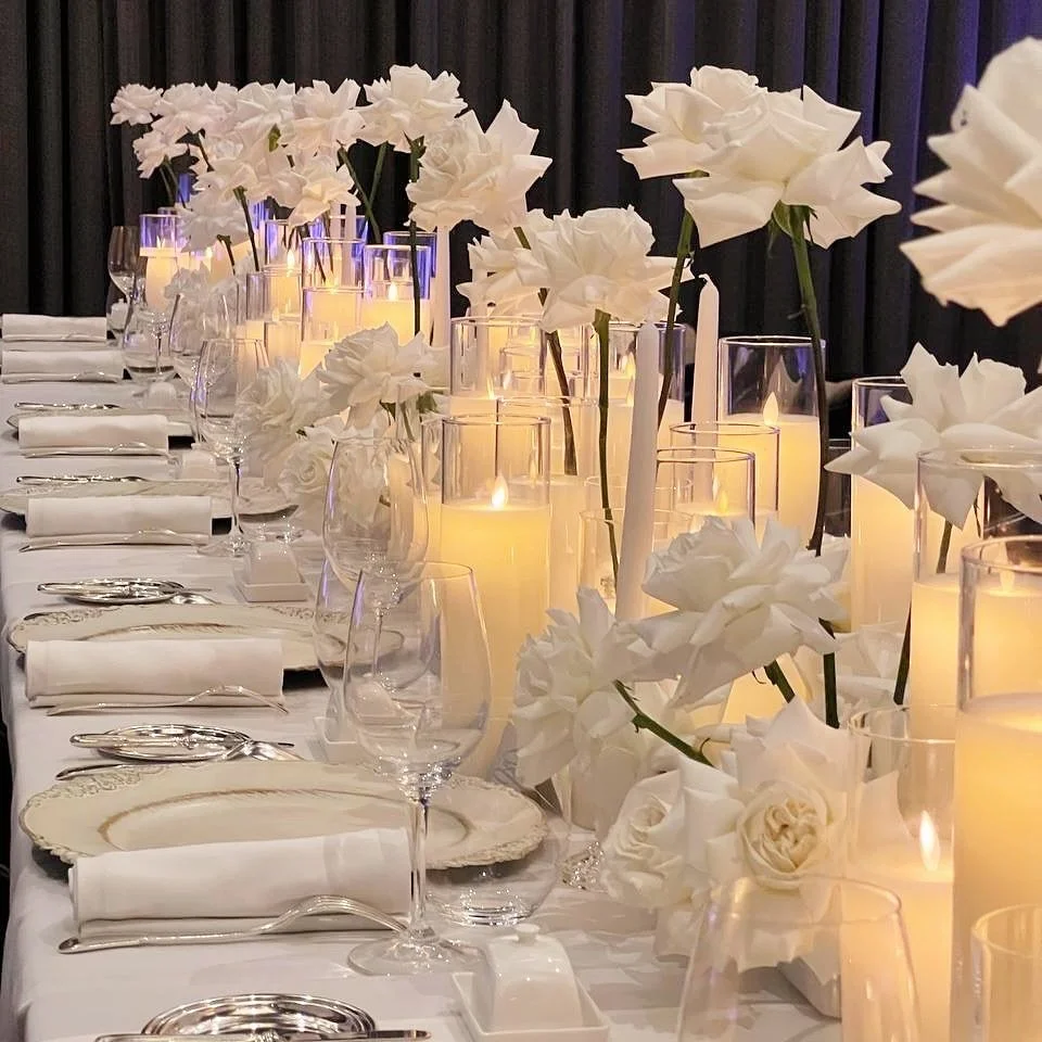 A little soir&eacute;e for a special lady, where elegance meets intimate and ethereal charm, perfectly curated for the celebrant! Soft candlelight and delicate white florals set the scene for a celebration full of grace and beauty. 

Planning your ow