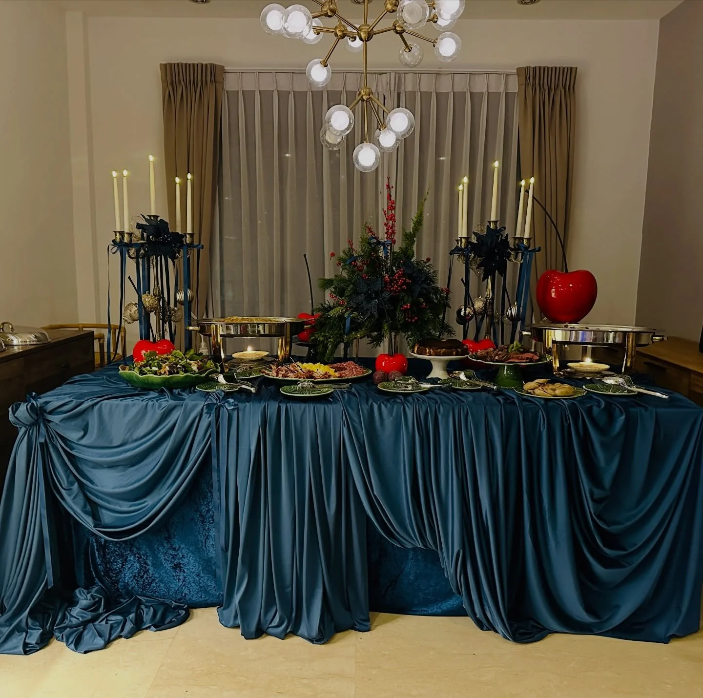 Midnight blue never looked this magical. ✨ This festive styling was all about depth, drama and decadence &mdash; a bold contrast to the ordinary, and the ultimate canvas for a celebration under the stars. 

Our styling here is a celebration of bold e