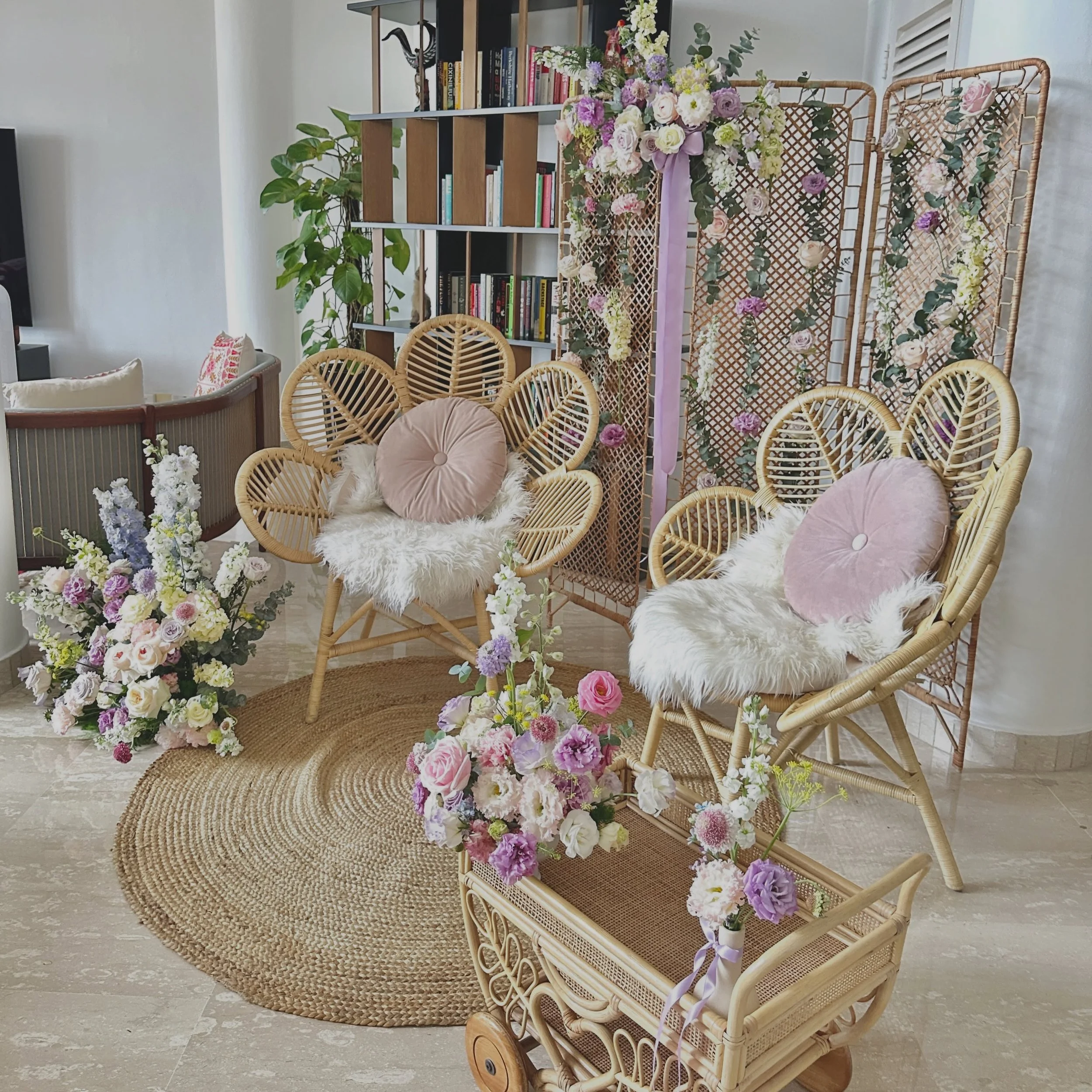 The sweetest baby shower setting for a beautiful celebration filled with love and joy

From the floral styling to the cosy boho-inspired setup, every corner was thoughtfully designed to create picture-perfect memories for mummy-to-be and her loved on